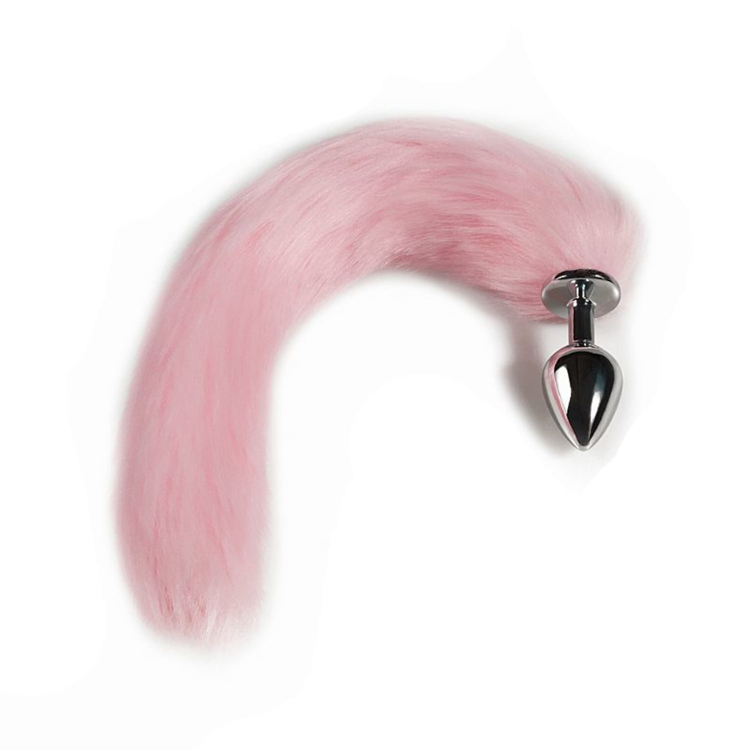 Plug Anal Cauda de Raposa 40 cm Rosa