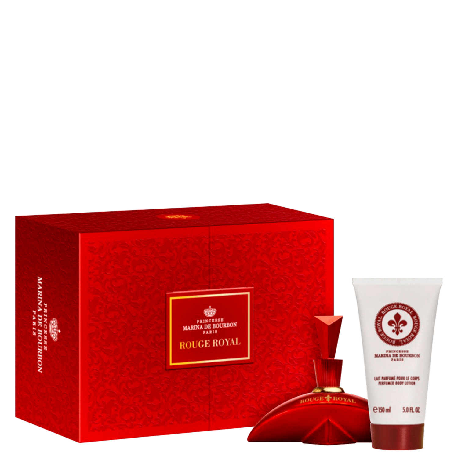 Conjunto Rouge Royal Marina de Bourbon Feminino - Eau de Parfum 100ml + Loção Corporal 150ml
