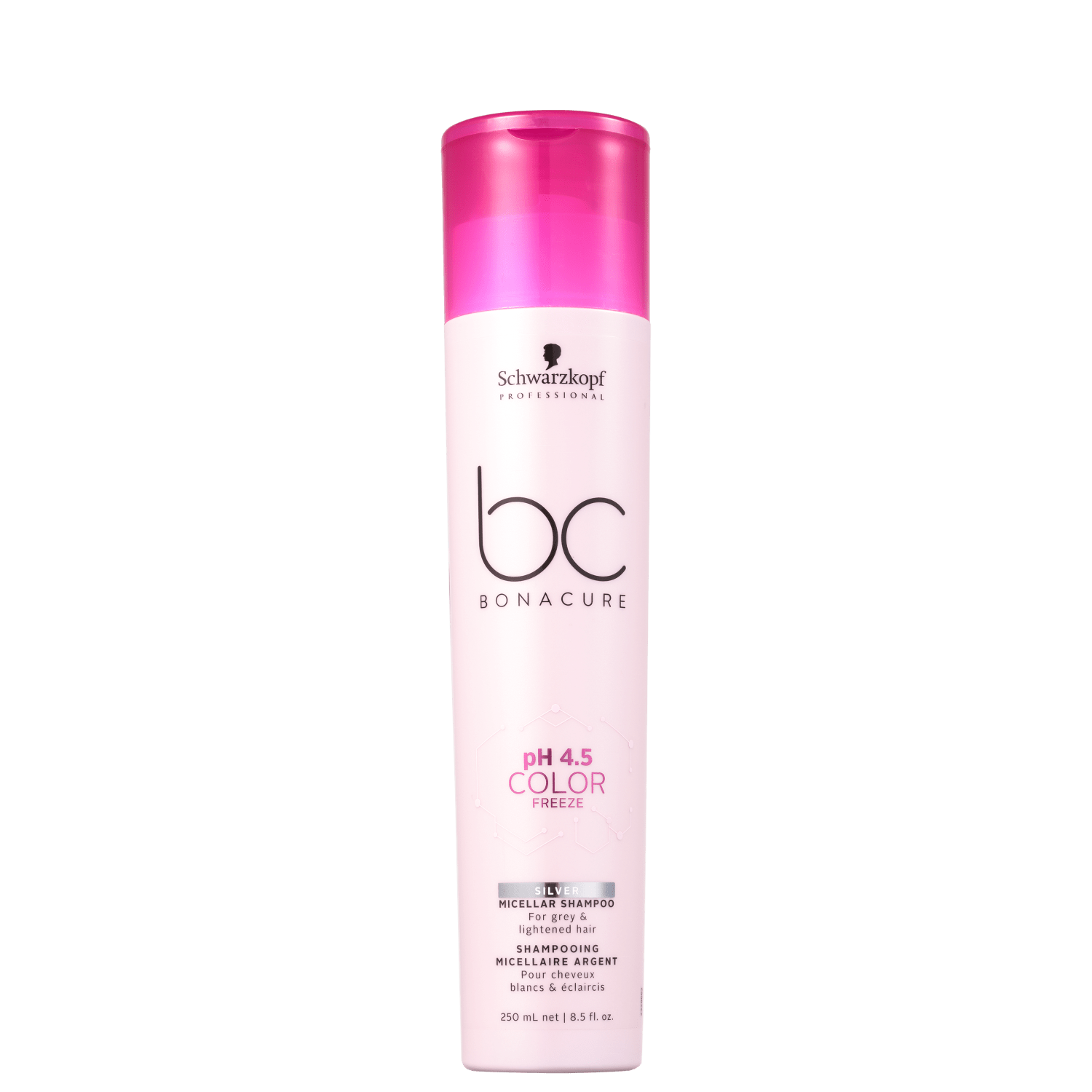 Schwarzkopf Professional BC Bonacure pH 4.5 Color Freeze Micellar Silver - Shampoo Desamarelador 250ml