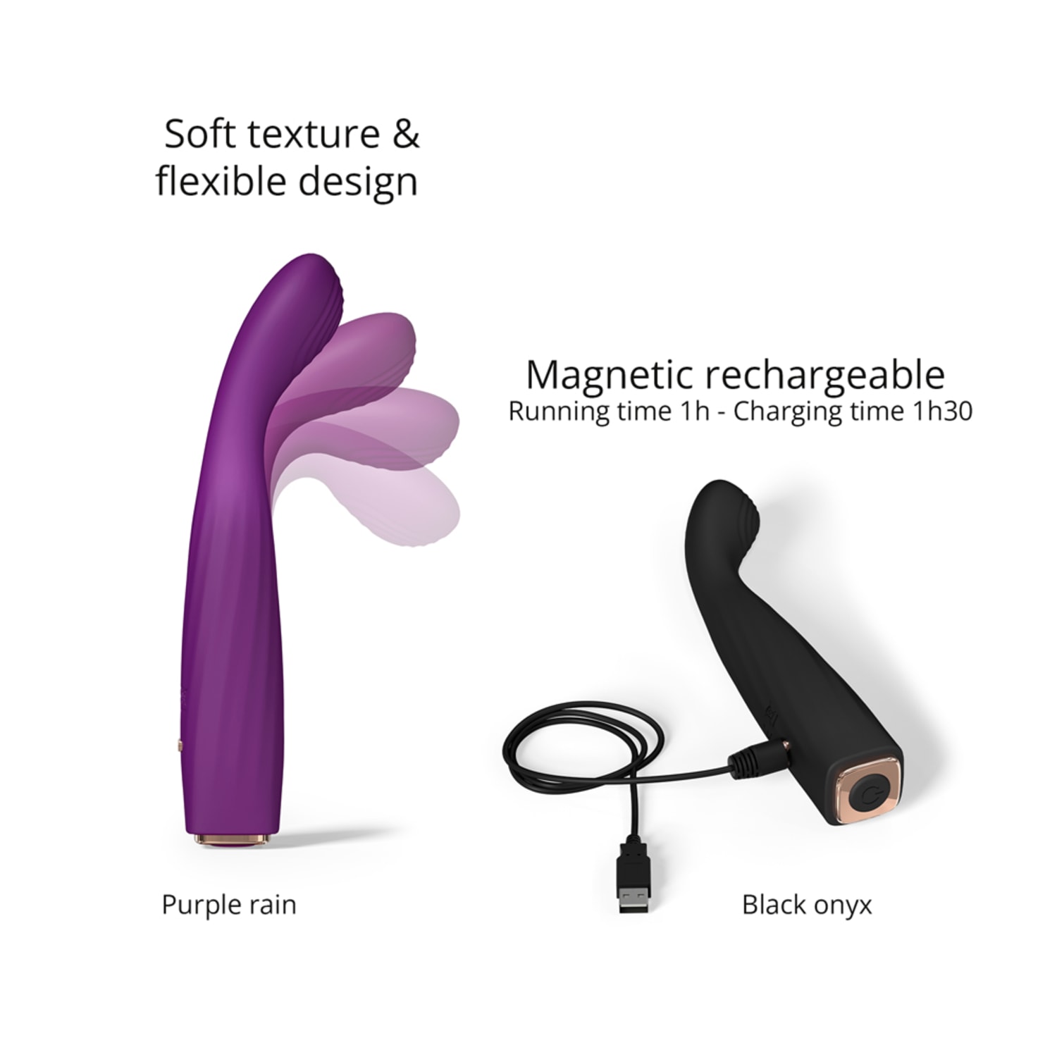 Vibrador Feel Me Flex com 16 Vibraçoes Lovely Planet Roxo