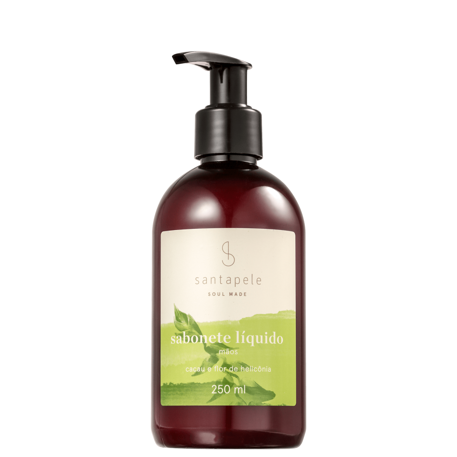 Santapele Cacau e Flor de Helicônia - Sabonete Líquido 250ml
