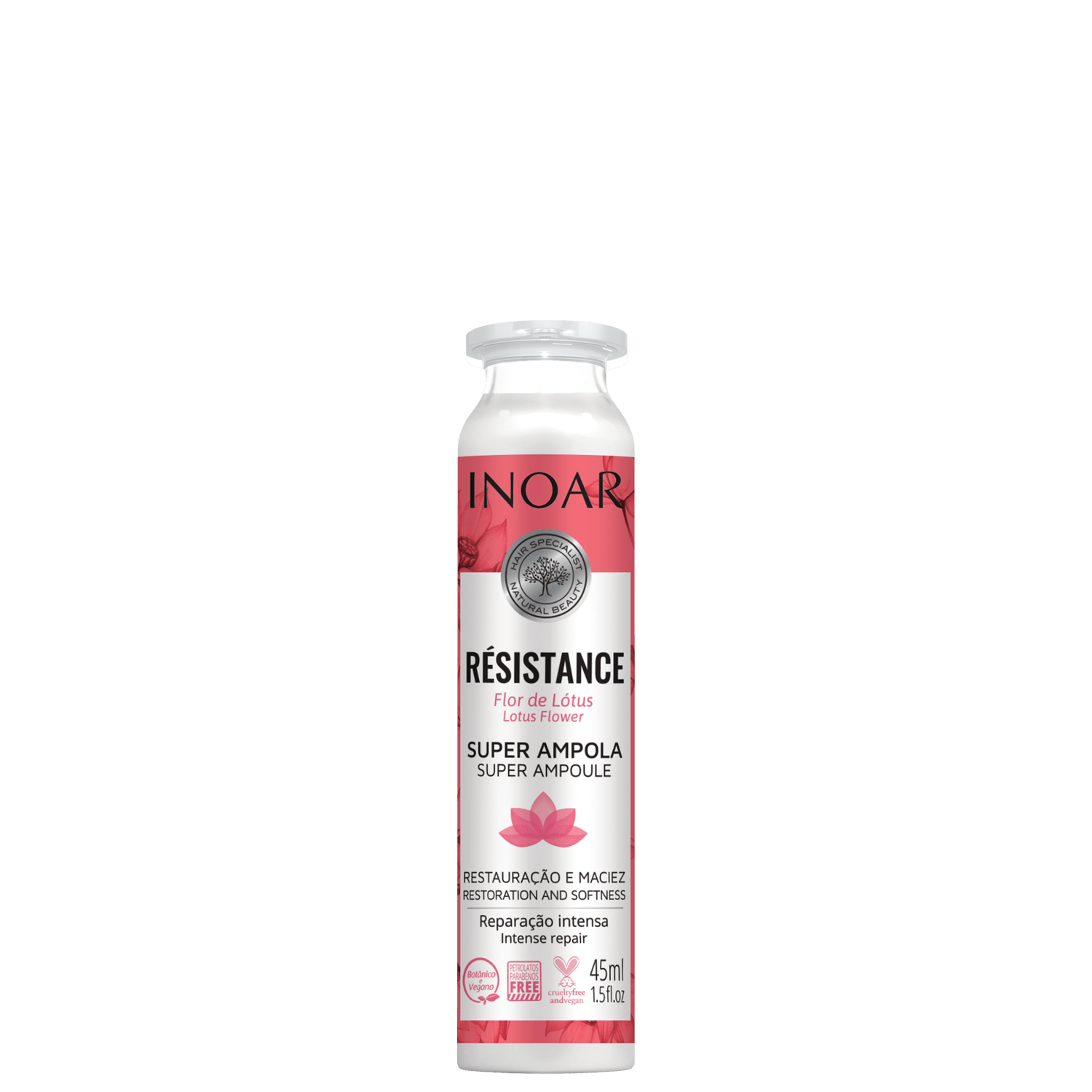 Inoar Résistance Flor de Lotus - Ampola Capilar 45ml