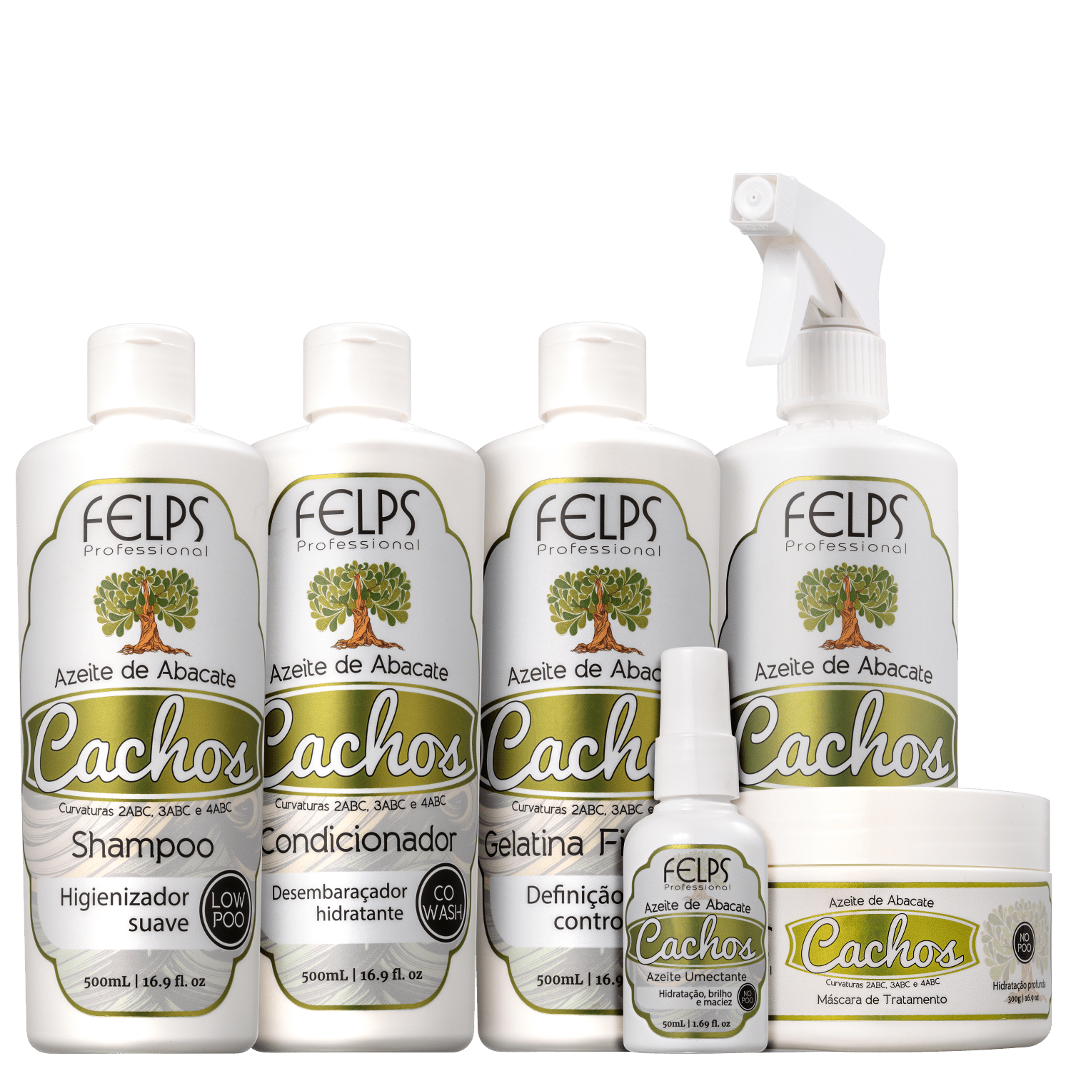 Kit Felps Professional Cachos Azeite de Abacate Full (6 Produtos)
