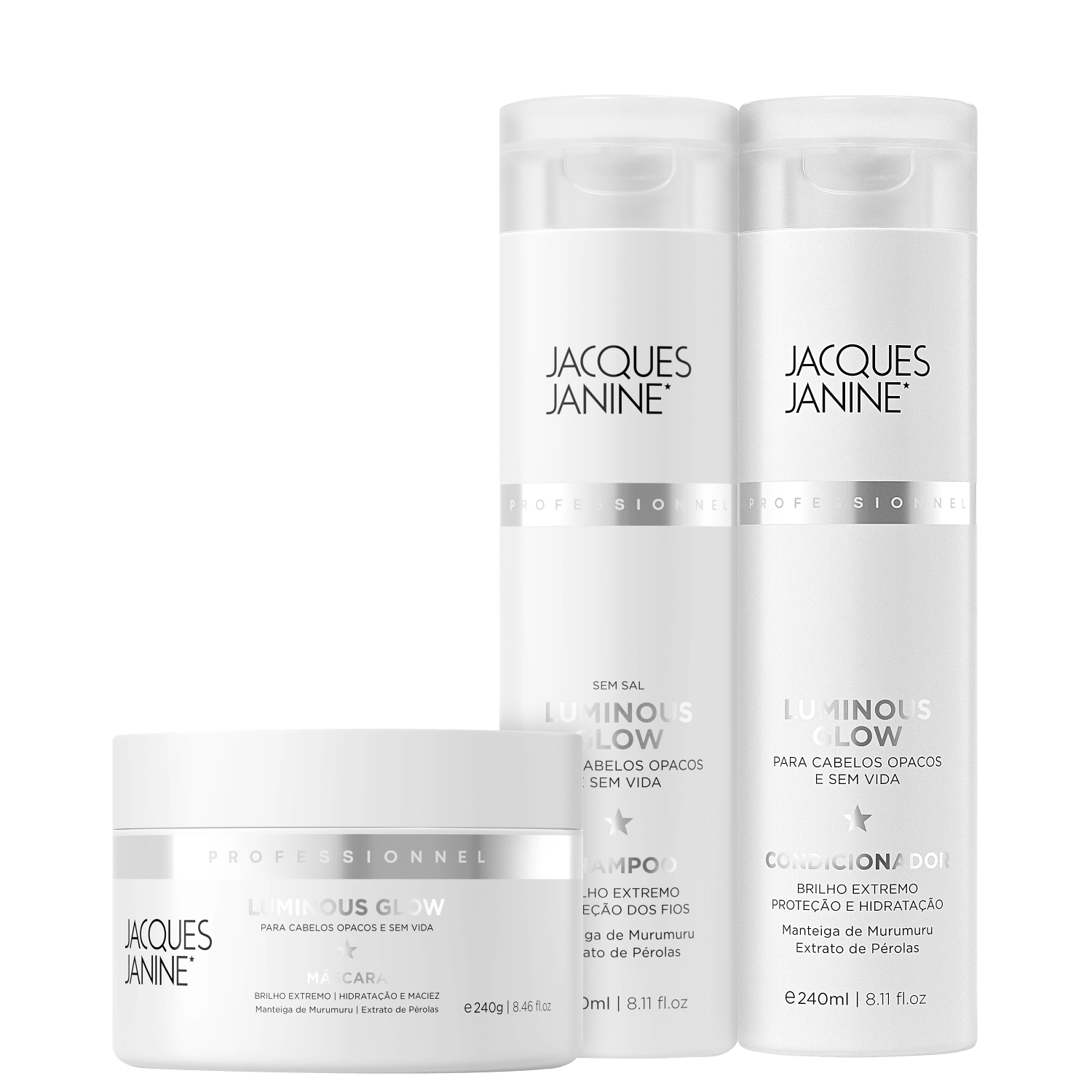 Kit Jacques Janine Professionnel Luminosidade Trio (3 Produtos)