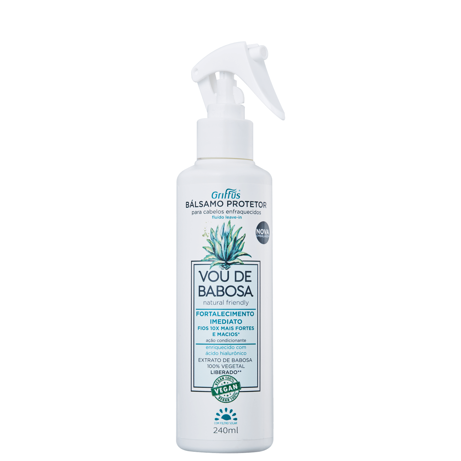 Griffus Vou de Babosa Bálsamo Protetor - Spray Leave-in 240ml