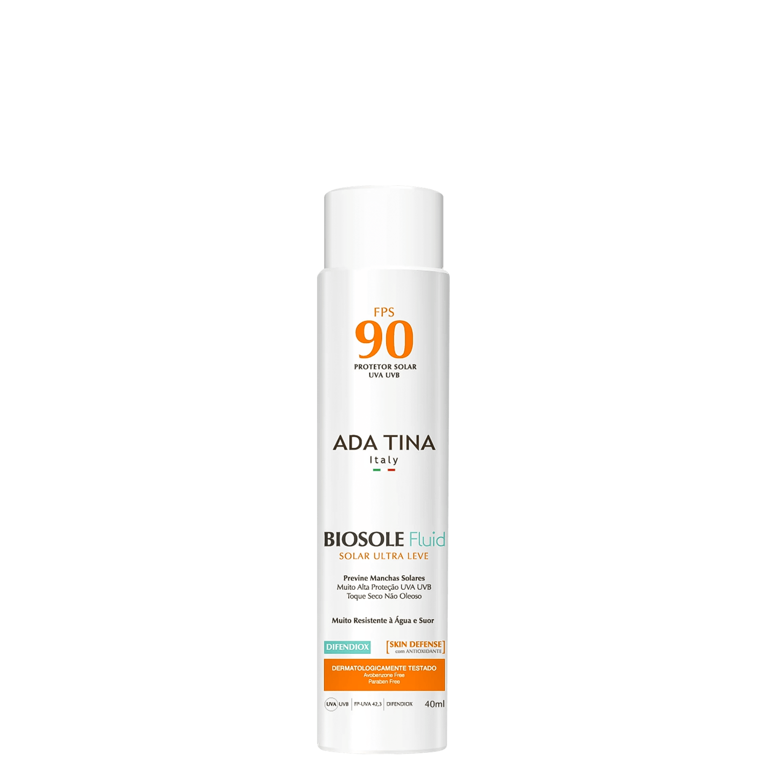 Ada Tina Biosole Fluid Fps 90 - Protetor Solar Anti-Melasma 40ml