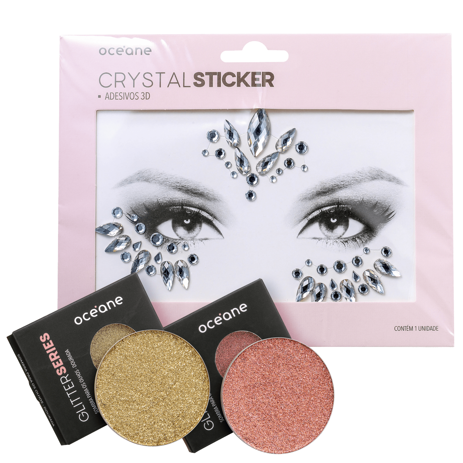 Kit Océane Crystal Glitter (3 Produtos)