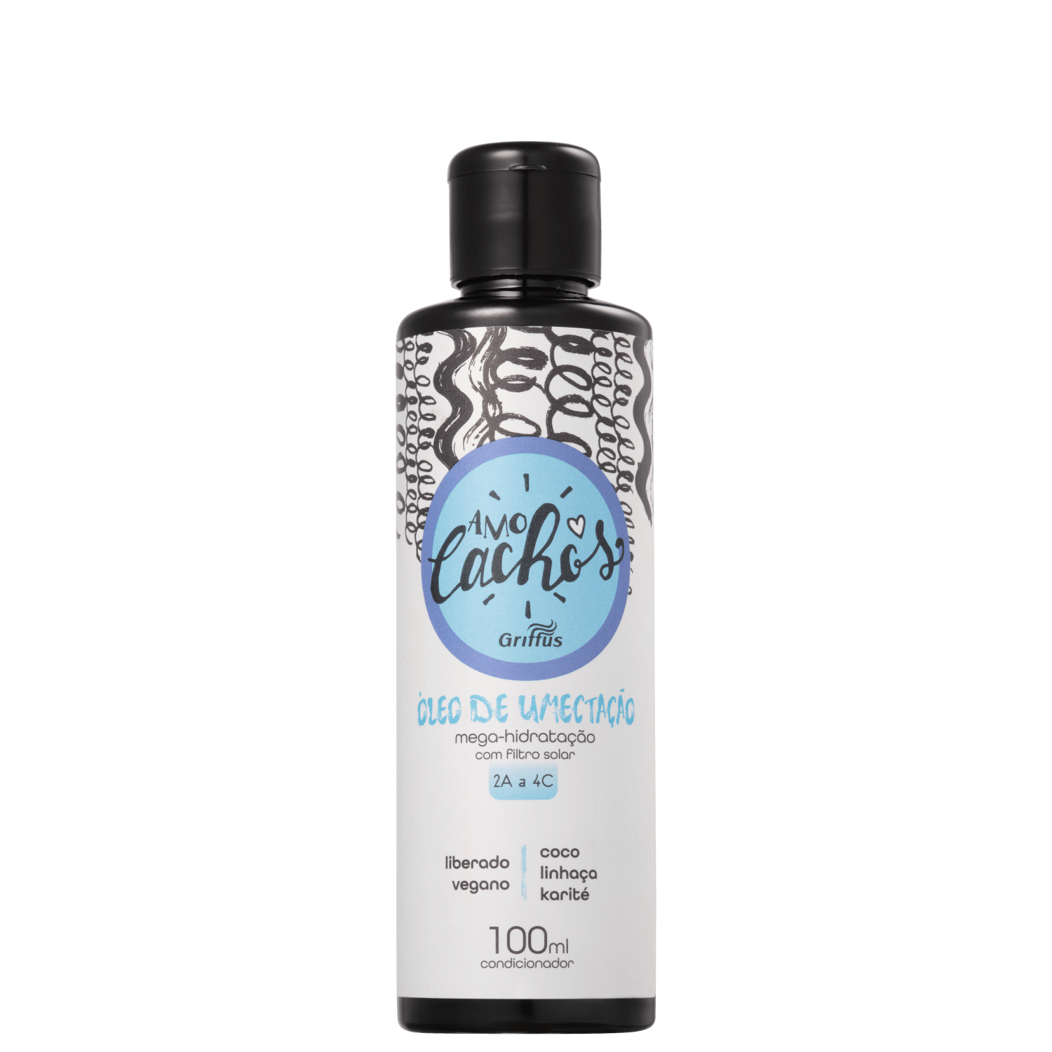 Griffus Amo Cachos Mix Umectação - Óleo de Tratamento Capilar 100ml