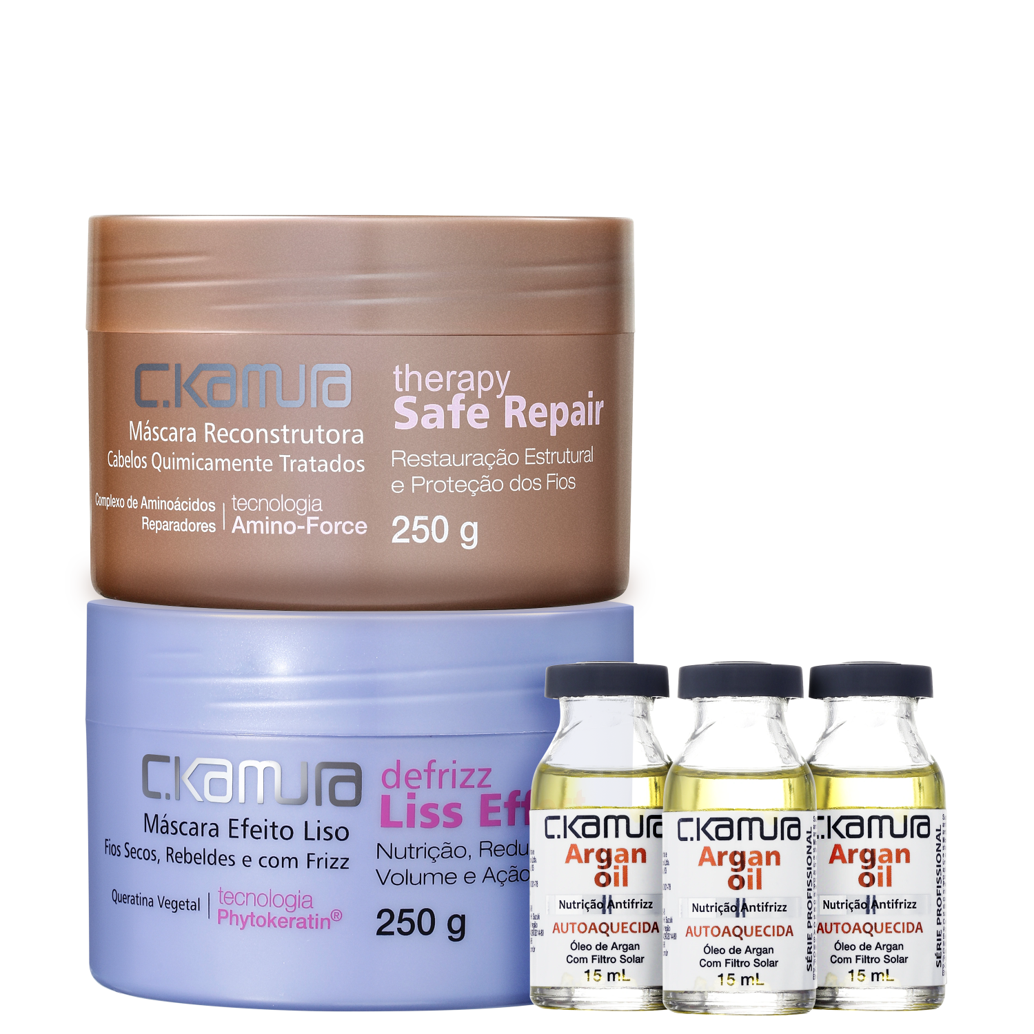 Kit C.Kamura Cronograma Capilar Repair (5 Produtos)