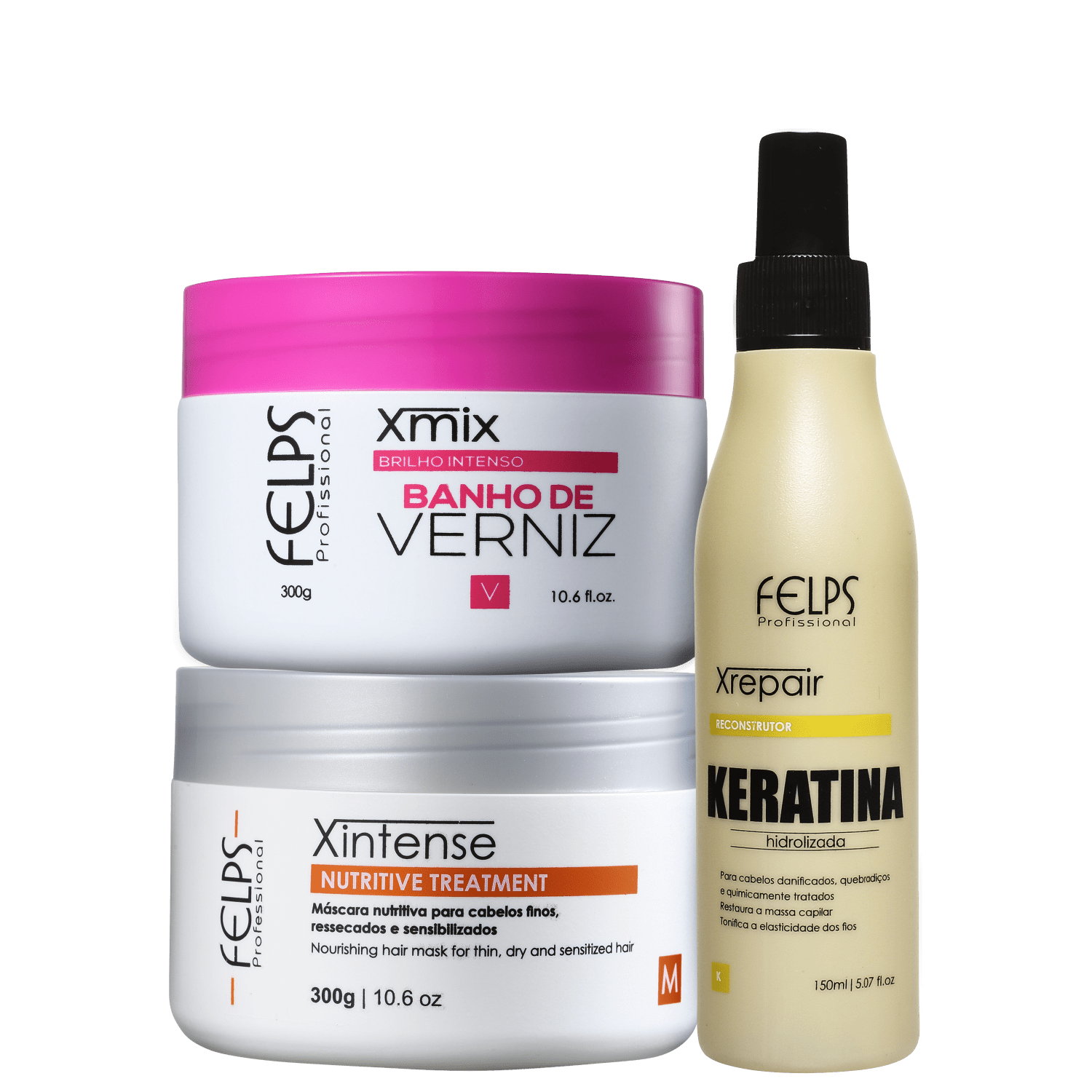 Kit Felps Professional Cronograma Capilar Intense (3 Produtos)