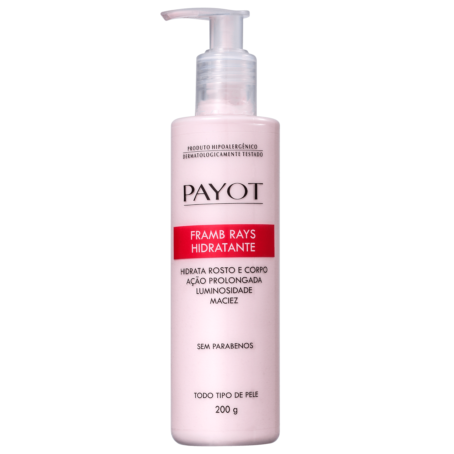 Payot Framb Rays - Hidratante Facial e Corporal 200g