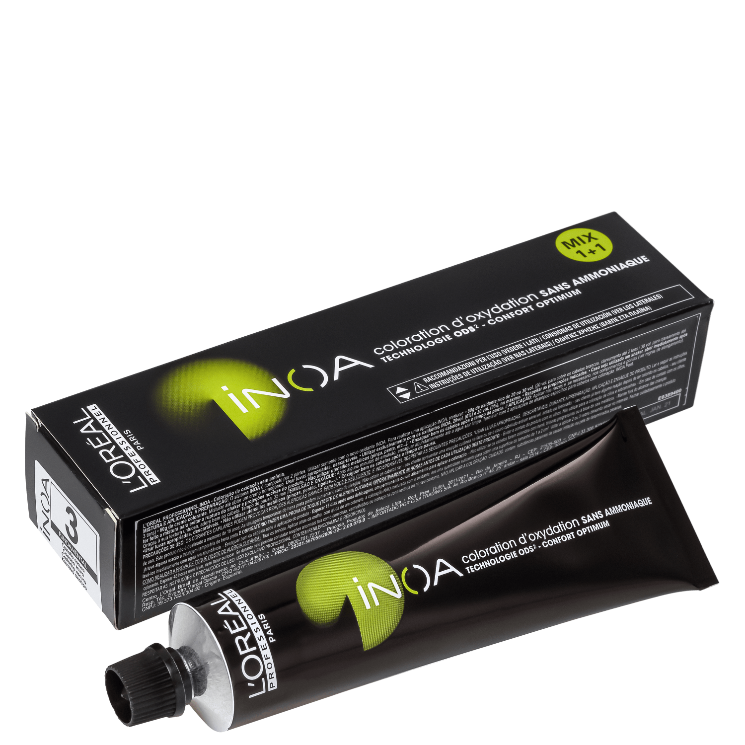 L'Oréal Professionnel Inoa 3 Castanho Escuro - Coloração 60g
