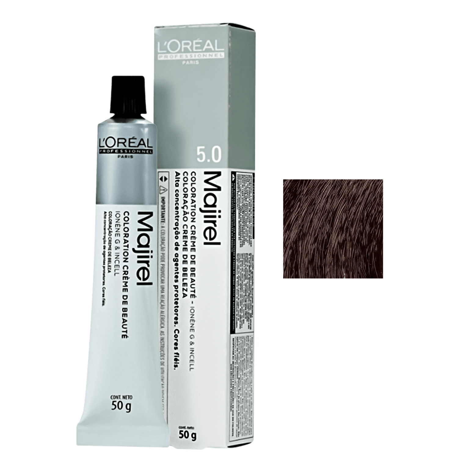 L'Oréal Professionnel Majirel 5.0 Castanho Claro - Coloração 50g