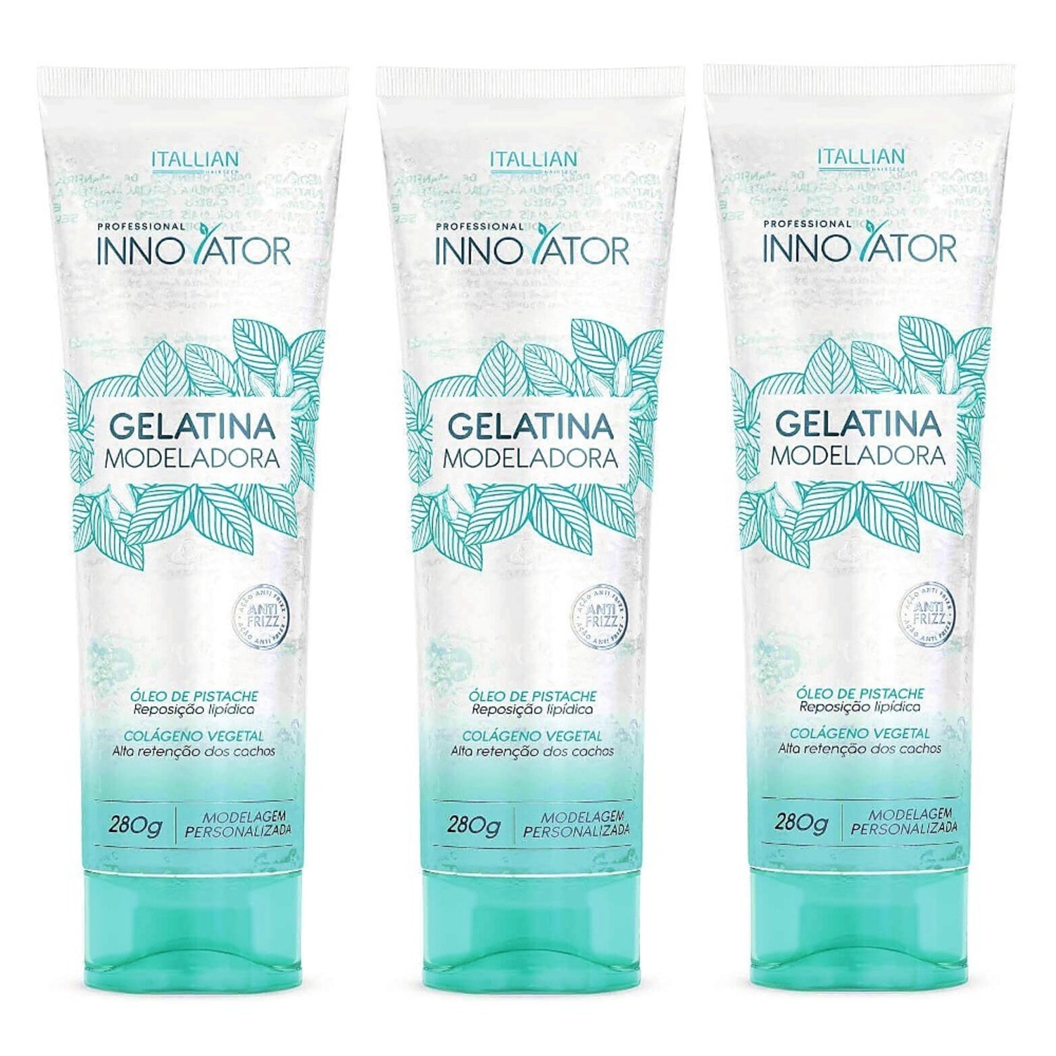 Kit 3 Gelatina Capilar Modeladora de Cachos Innovator 280g