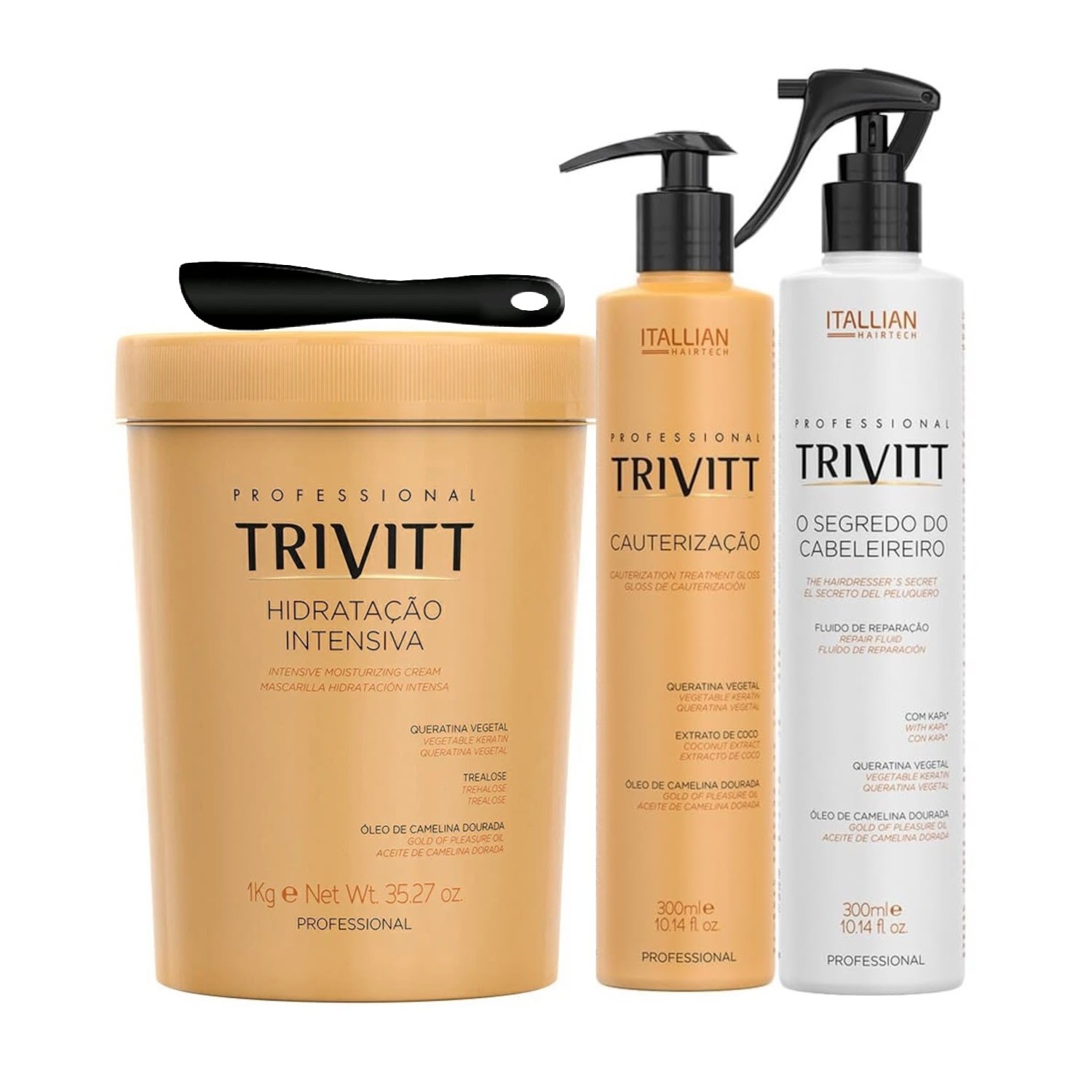 Kit Trivitt Cauterização Profissional + Hidratação Intensiva (3 Itens)