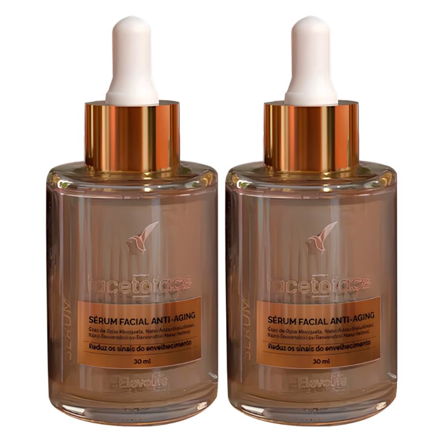 Kit com 2 Sérum Anti-Aging e Efeito Lifting - Face to Face Eleve Life