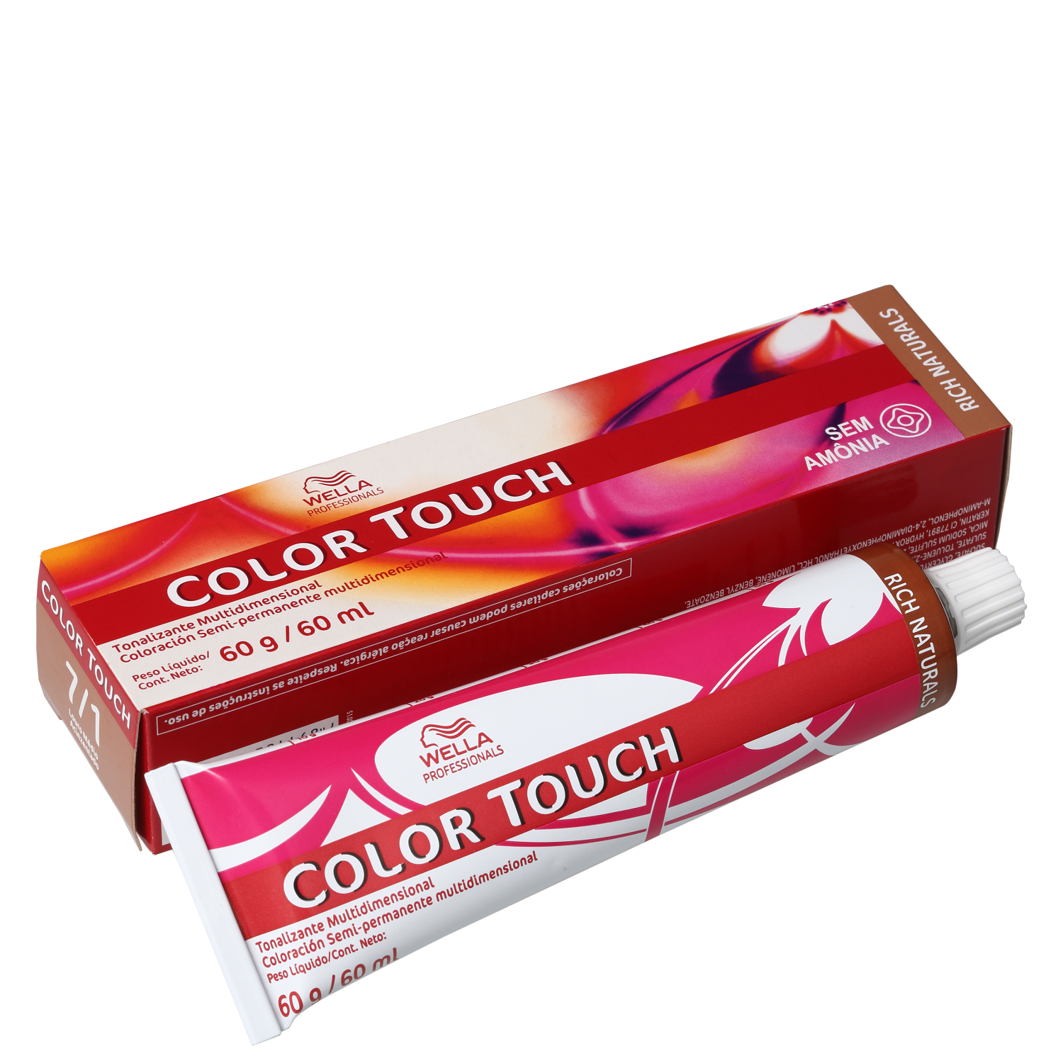 Wella Professionals Color Touch 7/1 Louro Médio Acinzentado - Tonalizante 60g