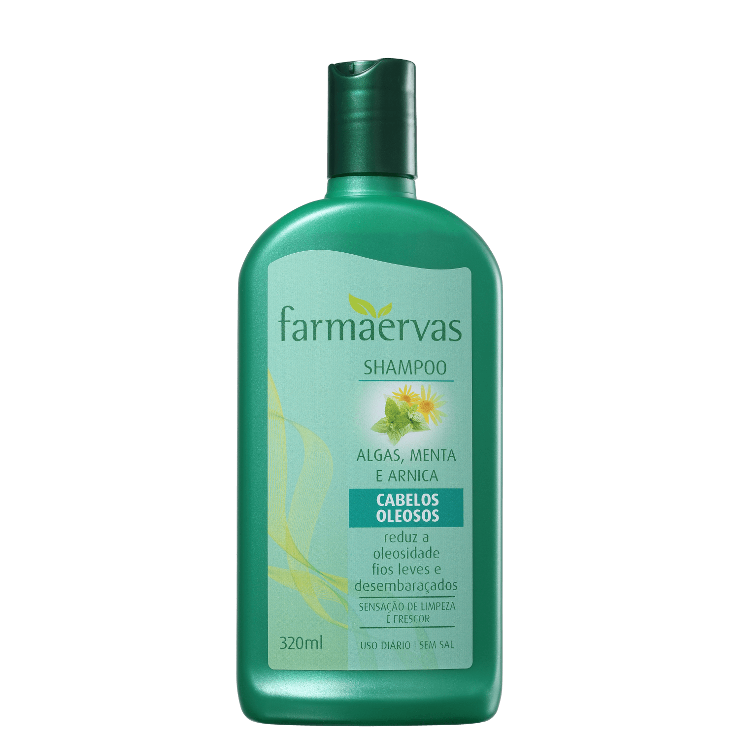 Farmaervas Algas, Menta e Arnica - Shampoo 320ml
