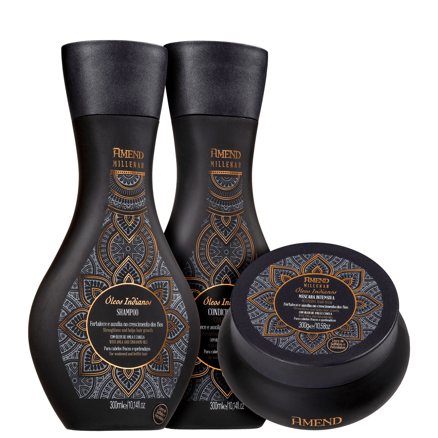 Kit Amend Millenar Óleos Indianos Trio (3 Produtos)