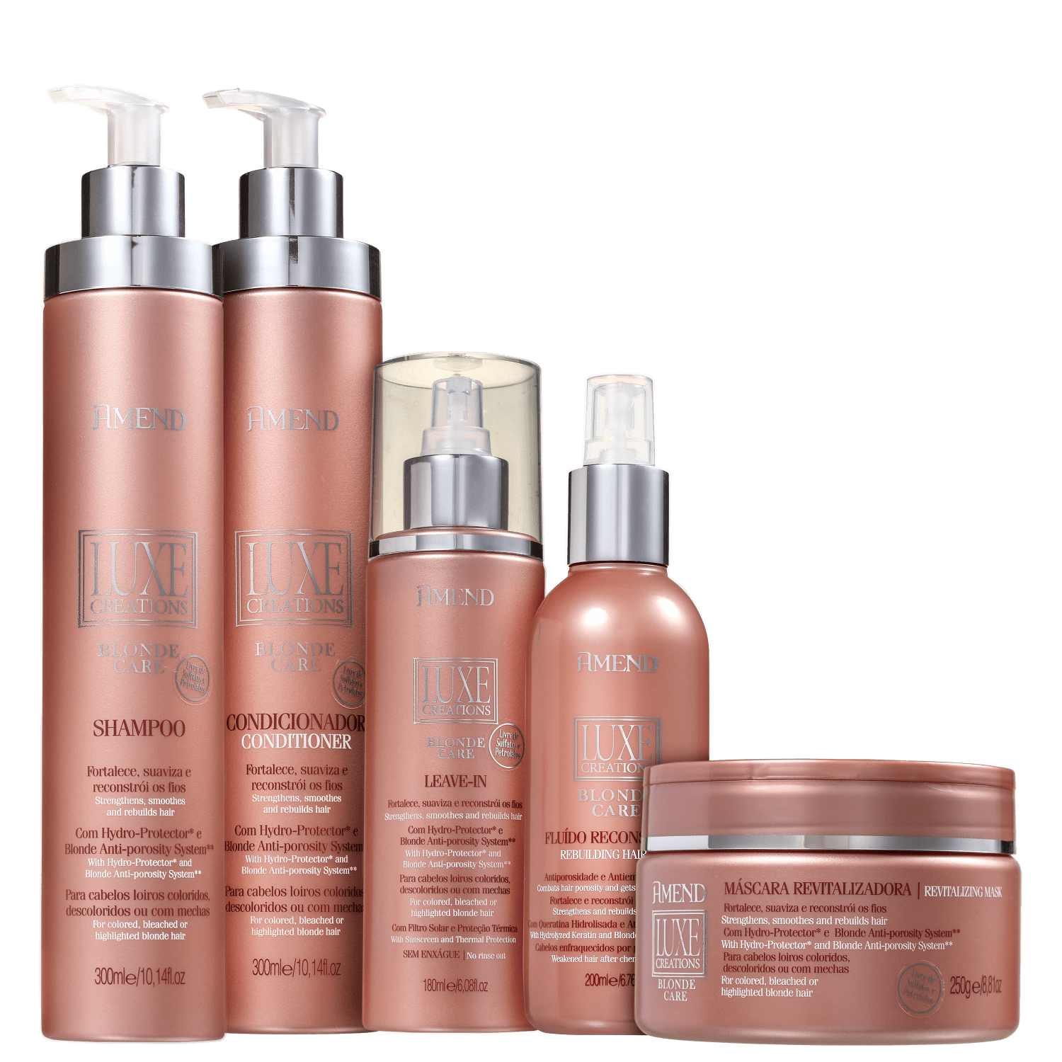 Kit Amend Luxe Creations Blonde Care Full (5 Produtos)