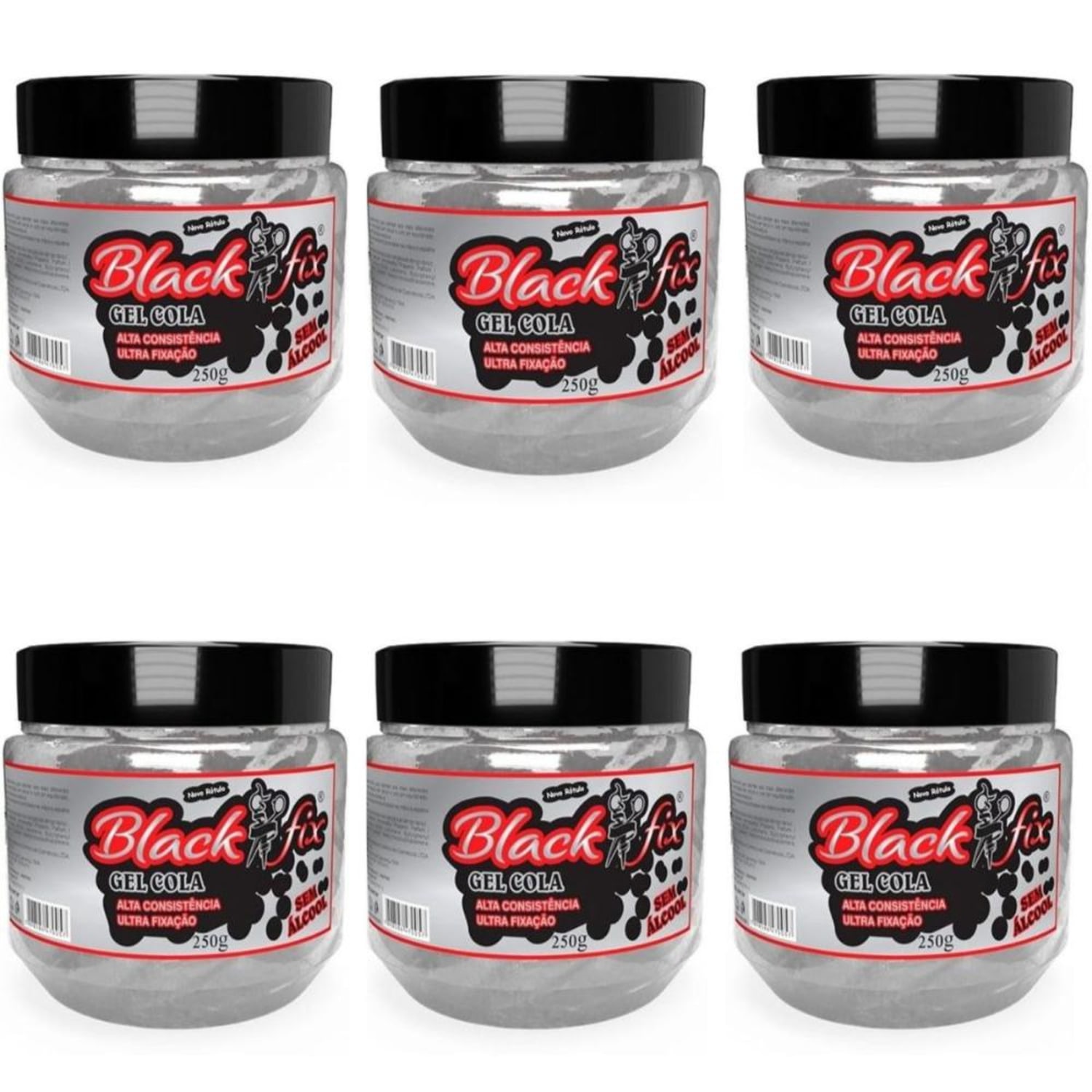 Kit Gel Cola Black Fix 250g C/6