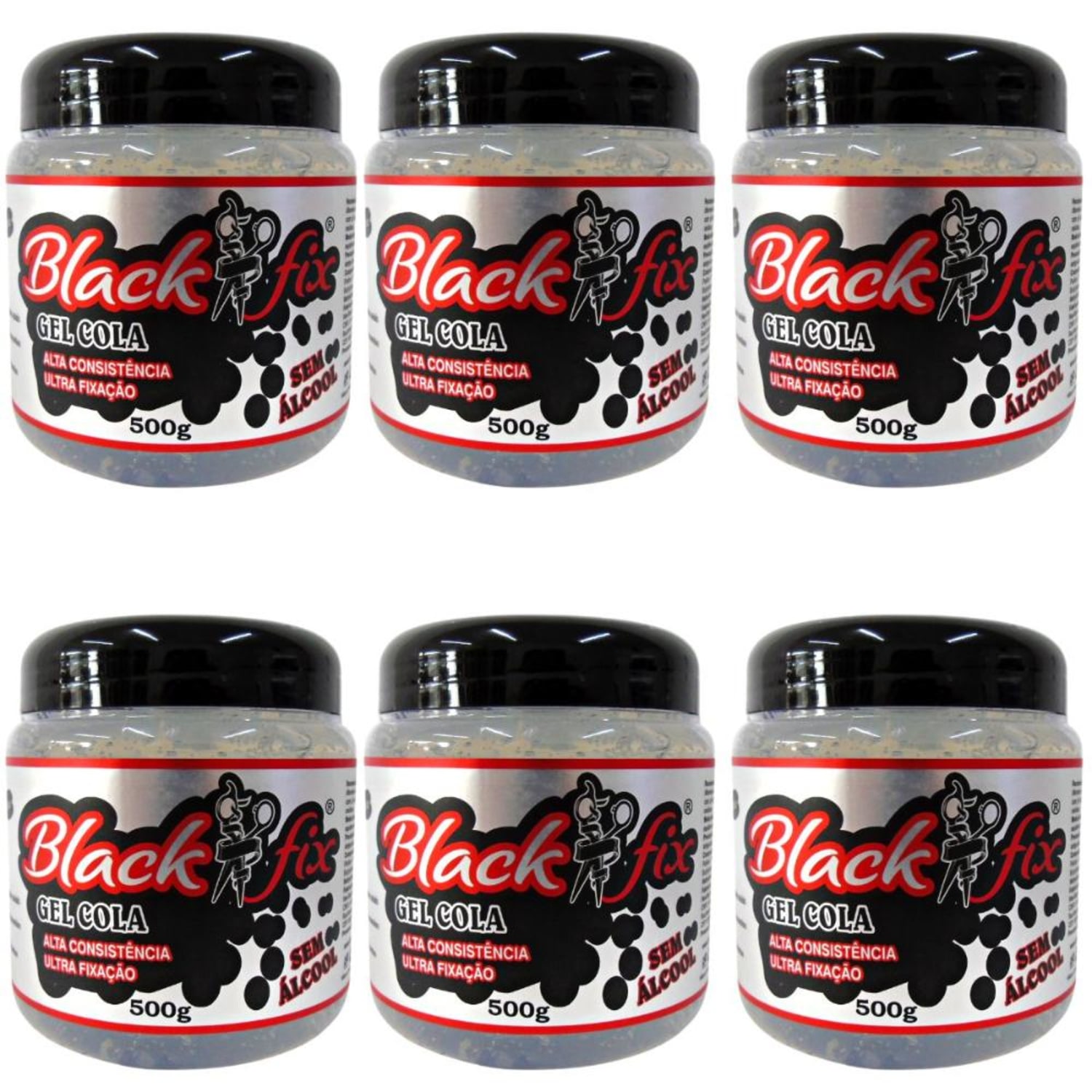 Kit Gel Cola Black Fix 500g C/6