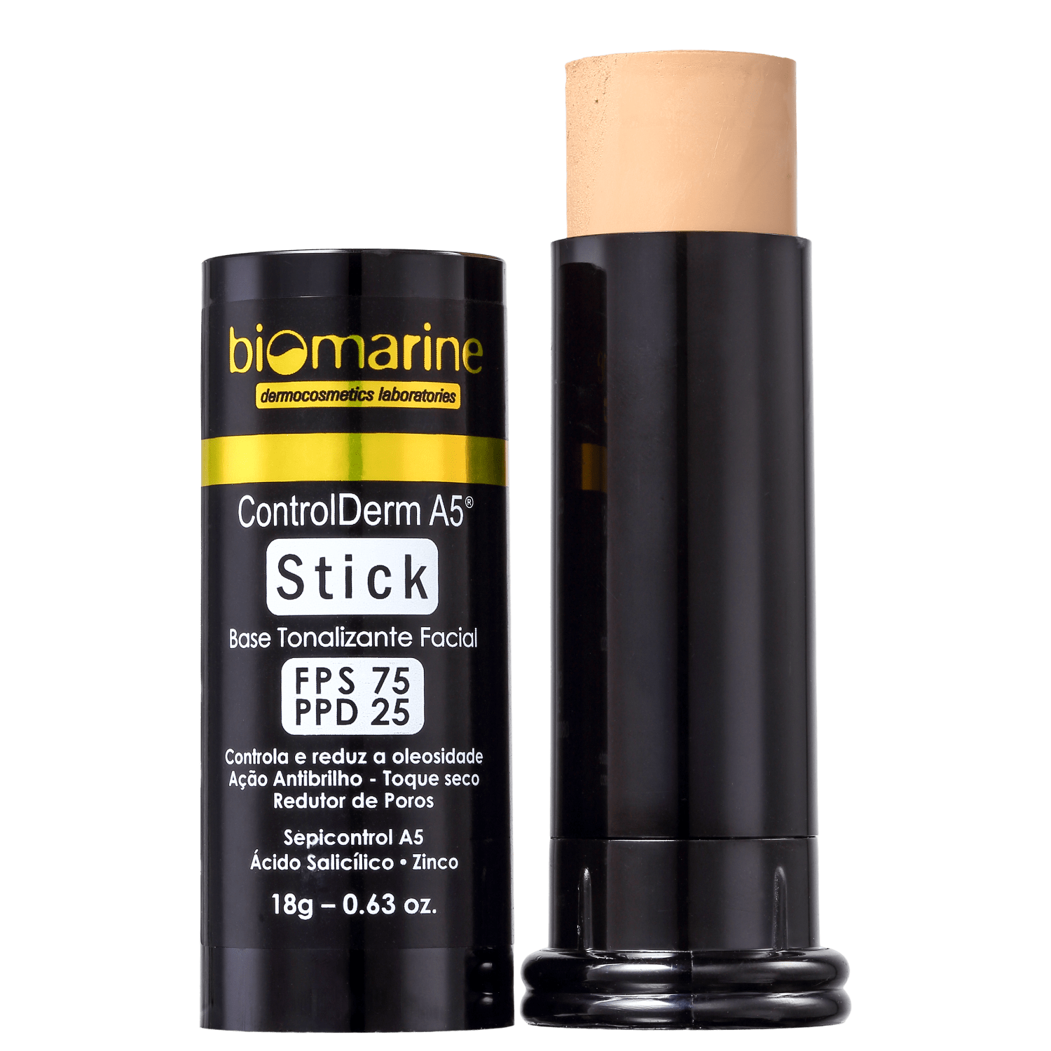Biomarine Control Derm FPS 75 PPD 25 Natural - Base em Bastão 18g