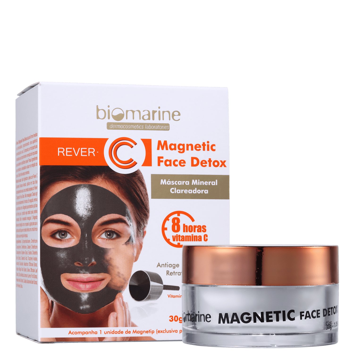 Biomarine Rever C Magnetic Face Detox - Máscara Uniformizadora 30g