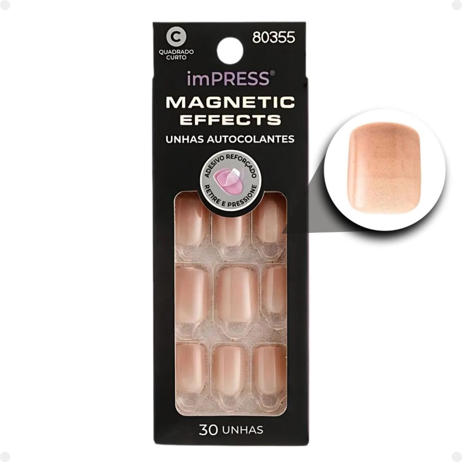 Kiss New York imPress Magnetic Effects Starstruck - Unhas Postiças Autocolantes (30 Unidades)