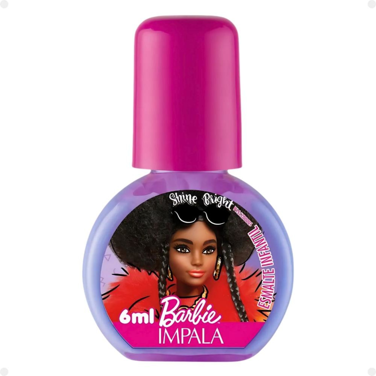 Kit Impala Barbie:1 Esmalte e Paleta de Maquiagem Infantil Extraordinária