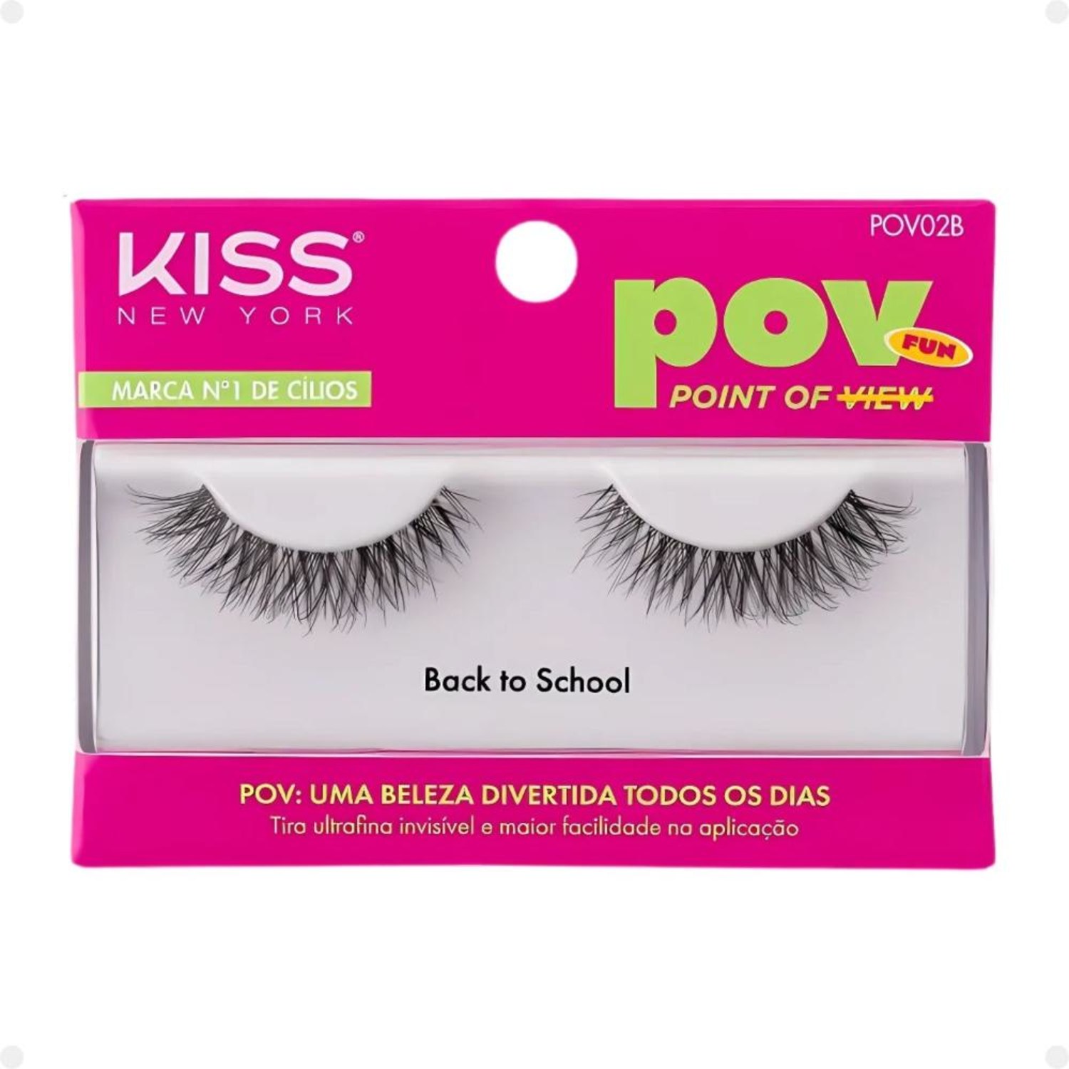 Kiss New York POV Back to School - Cílios Postiços (2 Unidades)