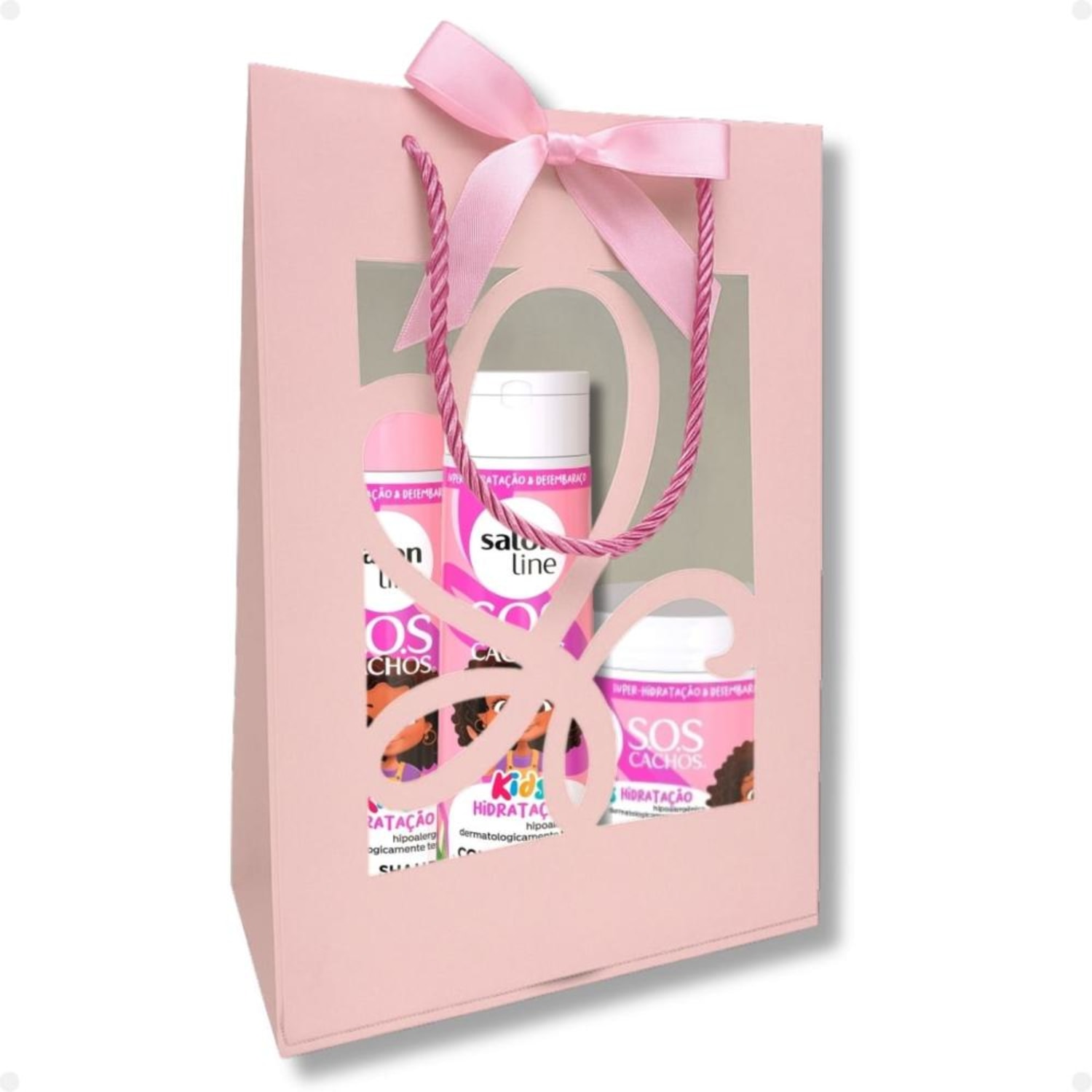 Kit Presente Salon Line S.O.S Kids Hidratação: Shampoo 300ml, Condicionador 300ml E Máscara 500g