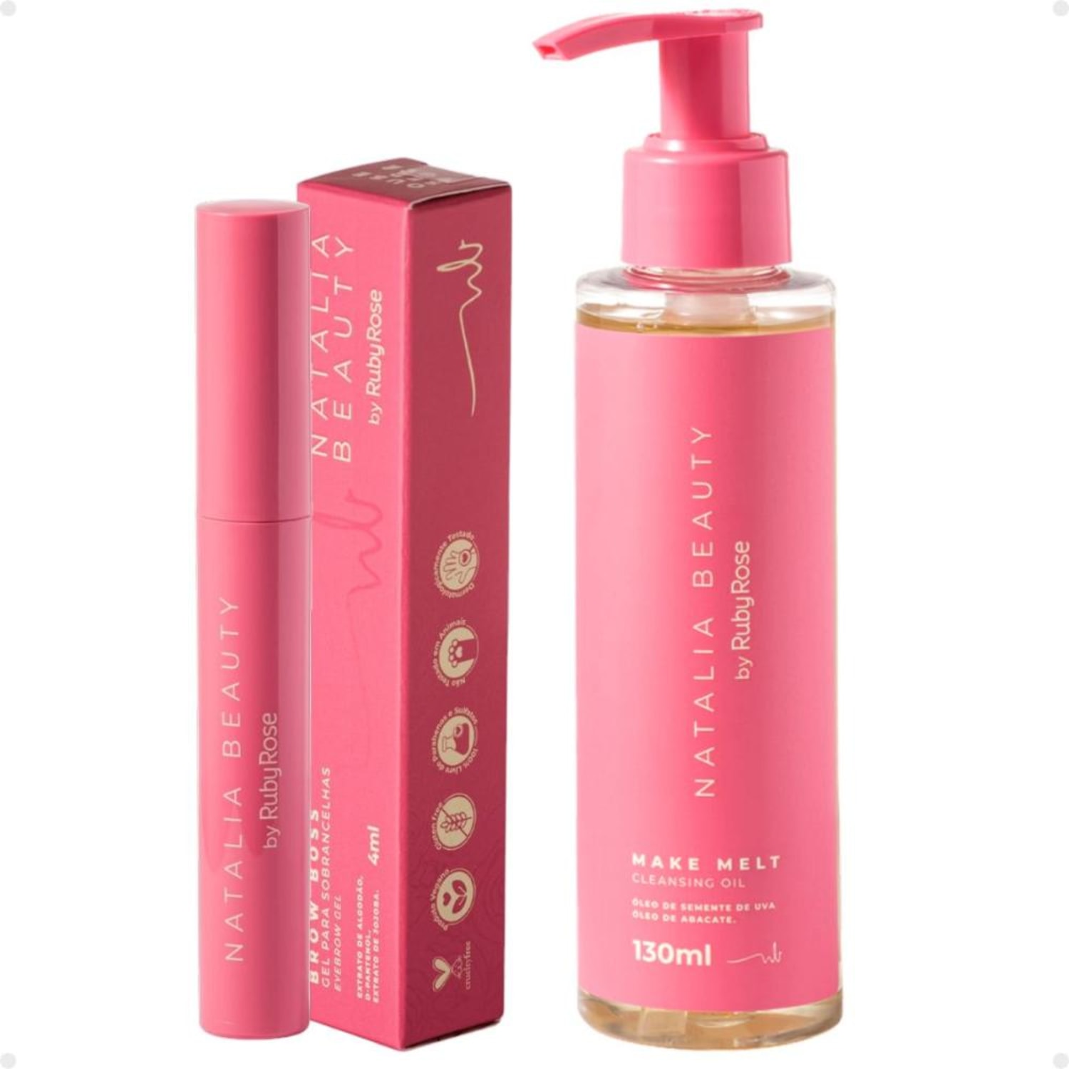Kit Ruby Rose Natalia Beauty Sobrancelhas Gel (2 Produtos)