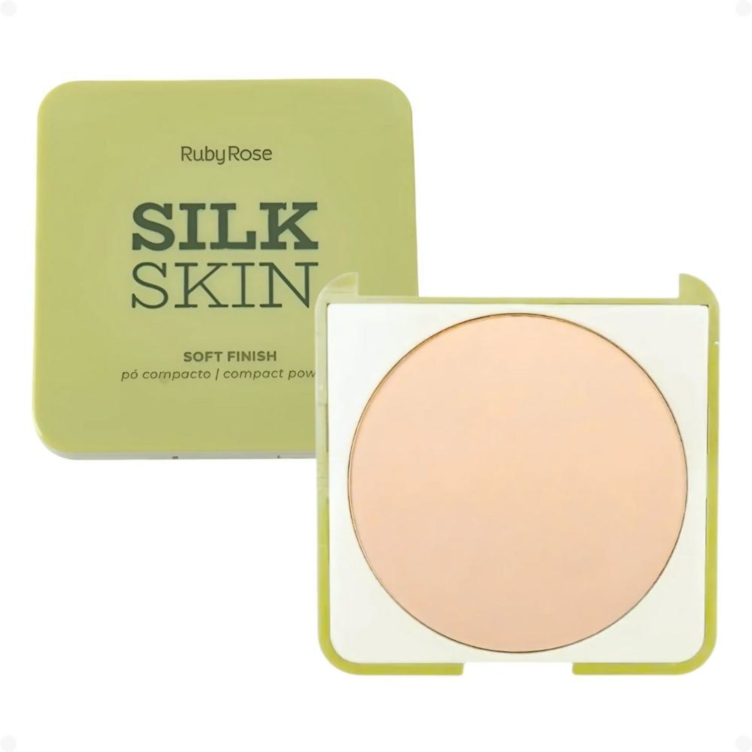 Ruby Rose Silk Skin Soft Finish Citrine - Pó Compacto 9,5g