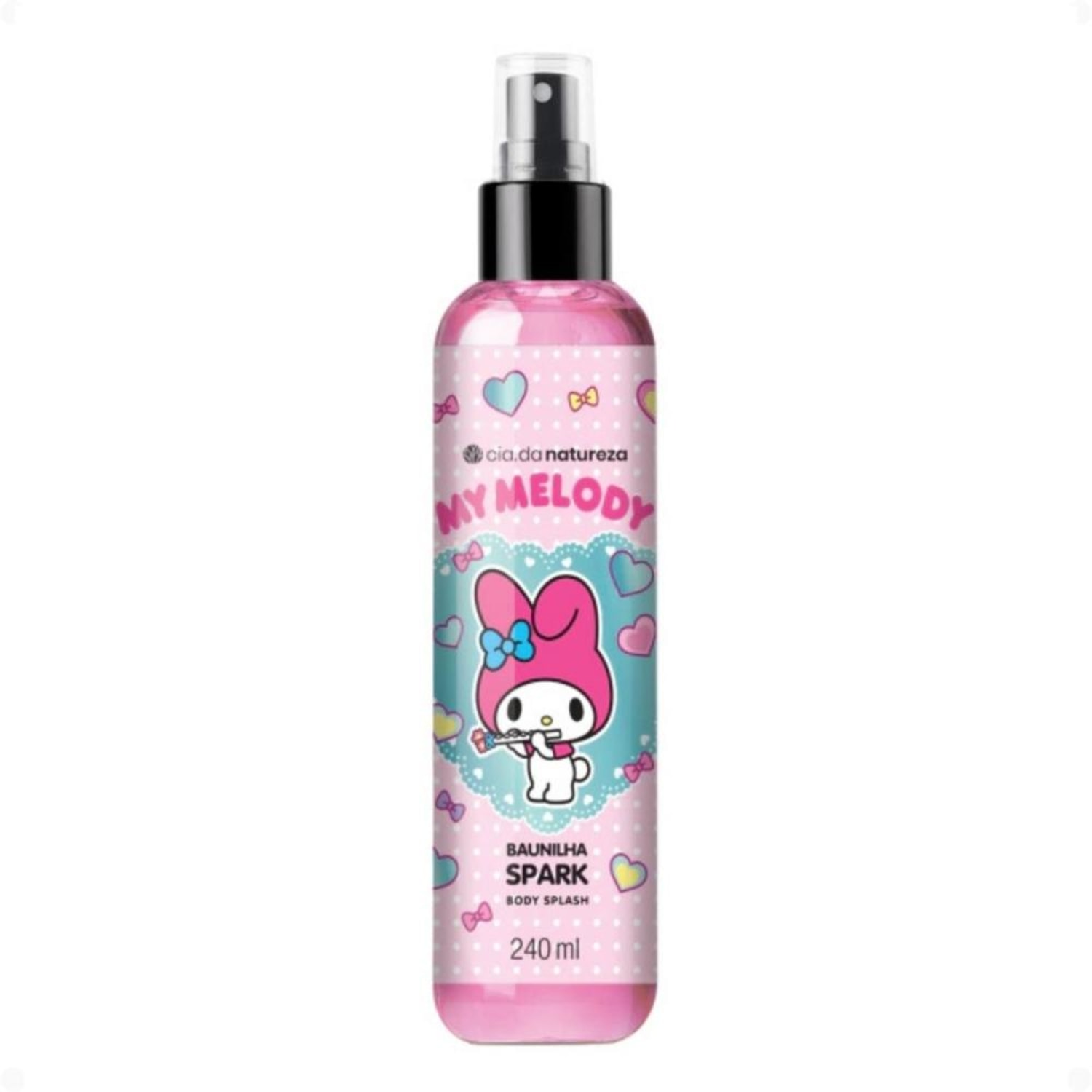 Body Splash Cia da Natureza My Melody Baunilha Spark 240ml