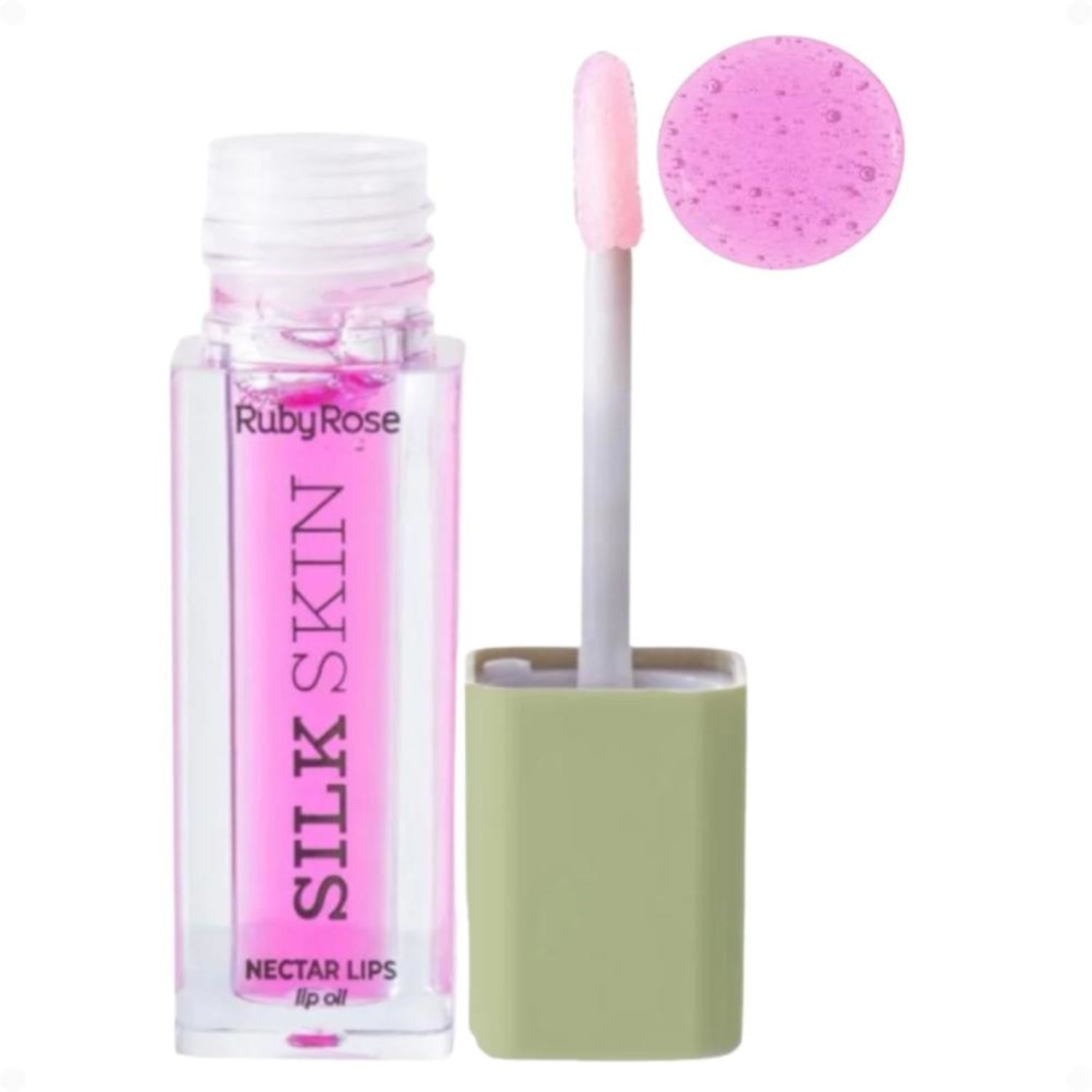 Ruby Rose Silk Skin Nectar Lips Pink Pulse - Óleo Labial 5,5ml