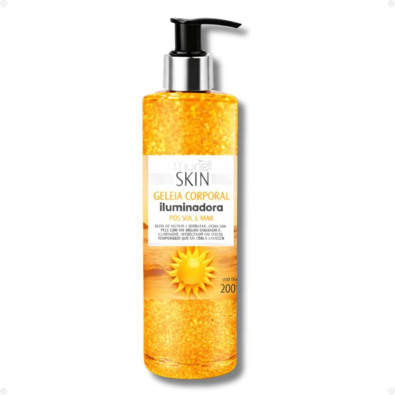 Geleia Corporal Iluminadora Muriel Skin Pós Sol e Mar 200ml