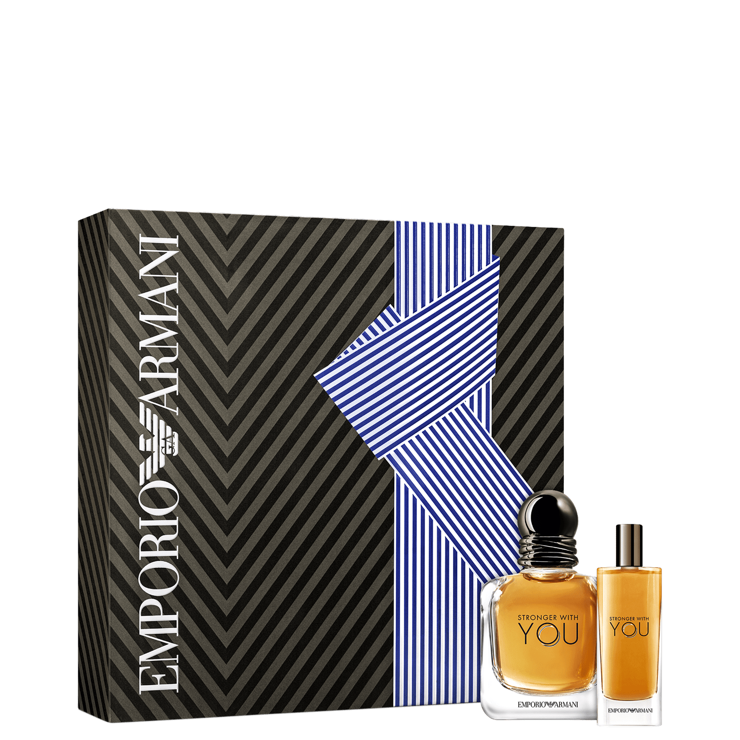Conjunto Stronger With You Giorgio Armani Masculino - Eau de Toilette 50ml + Travel Size 15ml