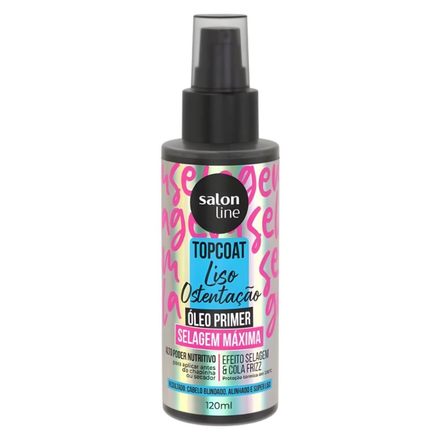 Óleo Primer Capilar Salon Line Top Coat Liso Ostentação Selagem Máxima 120ml