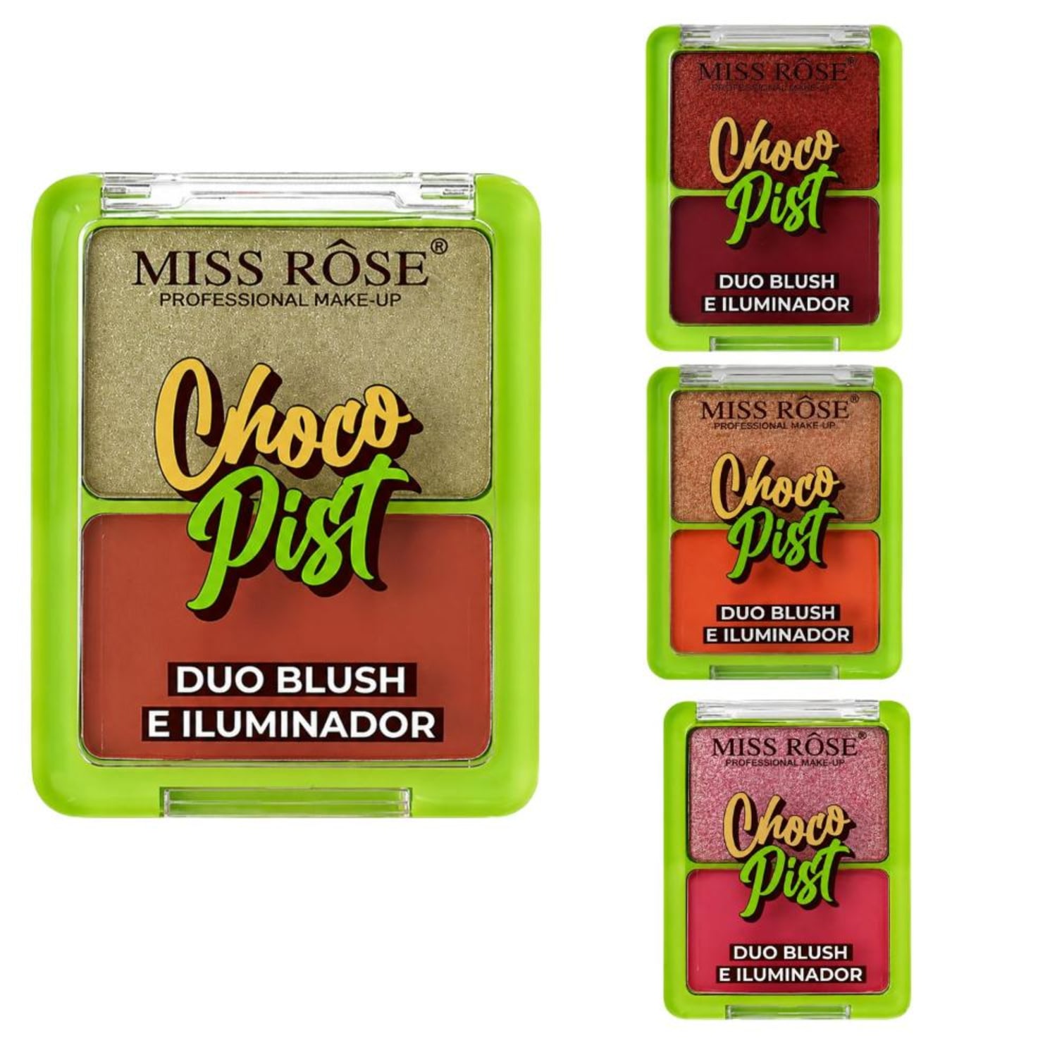 Duo Blush e Iluminador Miss Rôse Chocopist 8g 3