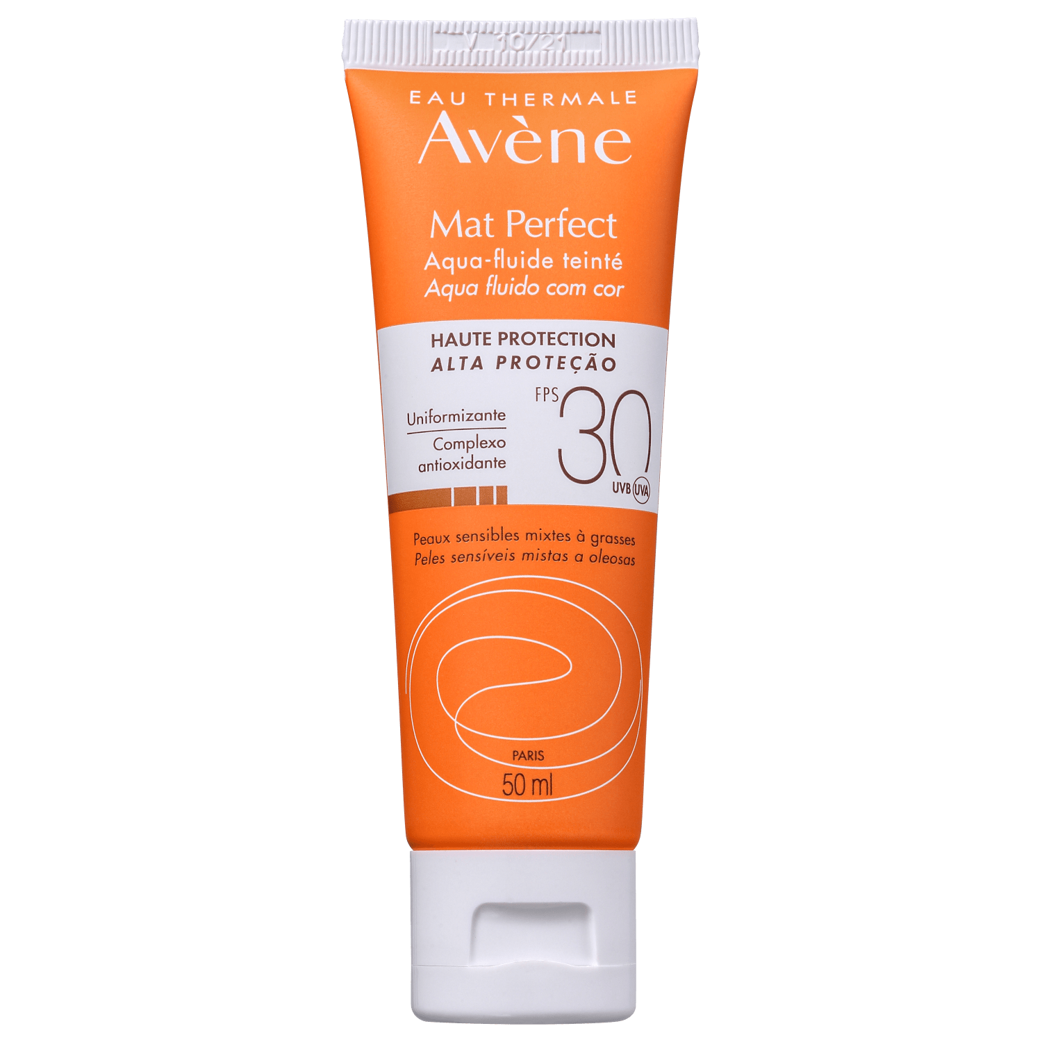 Avène Mat Perfect Aqua Fluido FPS 30 com Cor - Protetor Solar 50ml