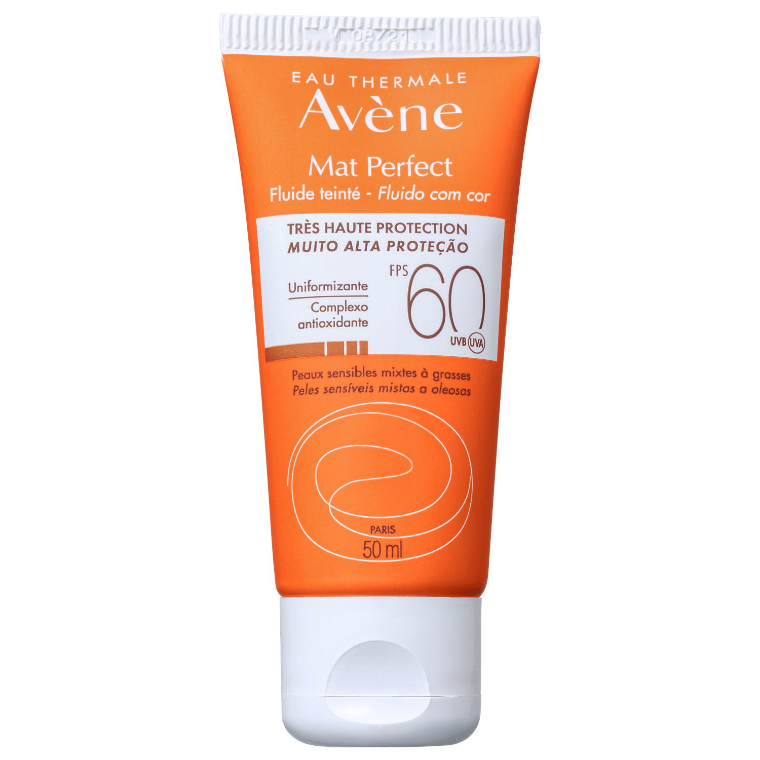 Avène Mat Perfect Fluido FPS 60 - Protetor Solar com Cor 50ml