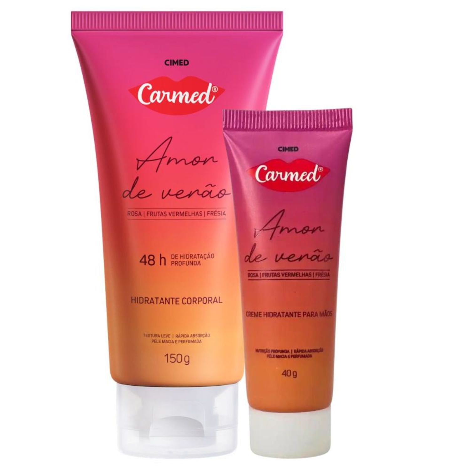 Kit Carmed Amor De Verão: Hidratante Corporal 150g e Creme Para Mãos 40g