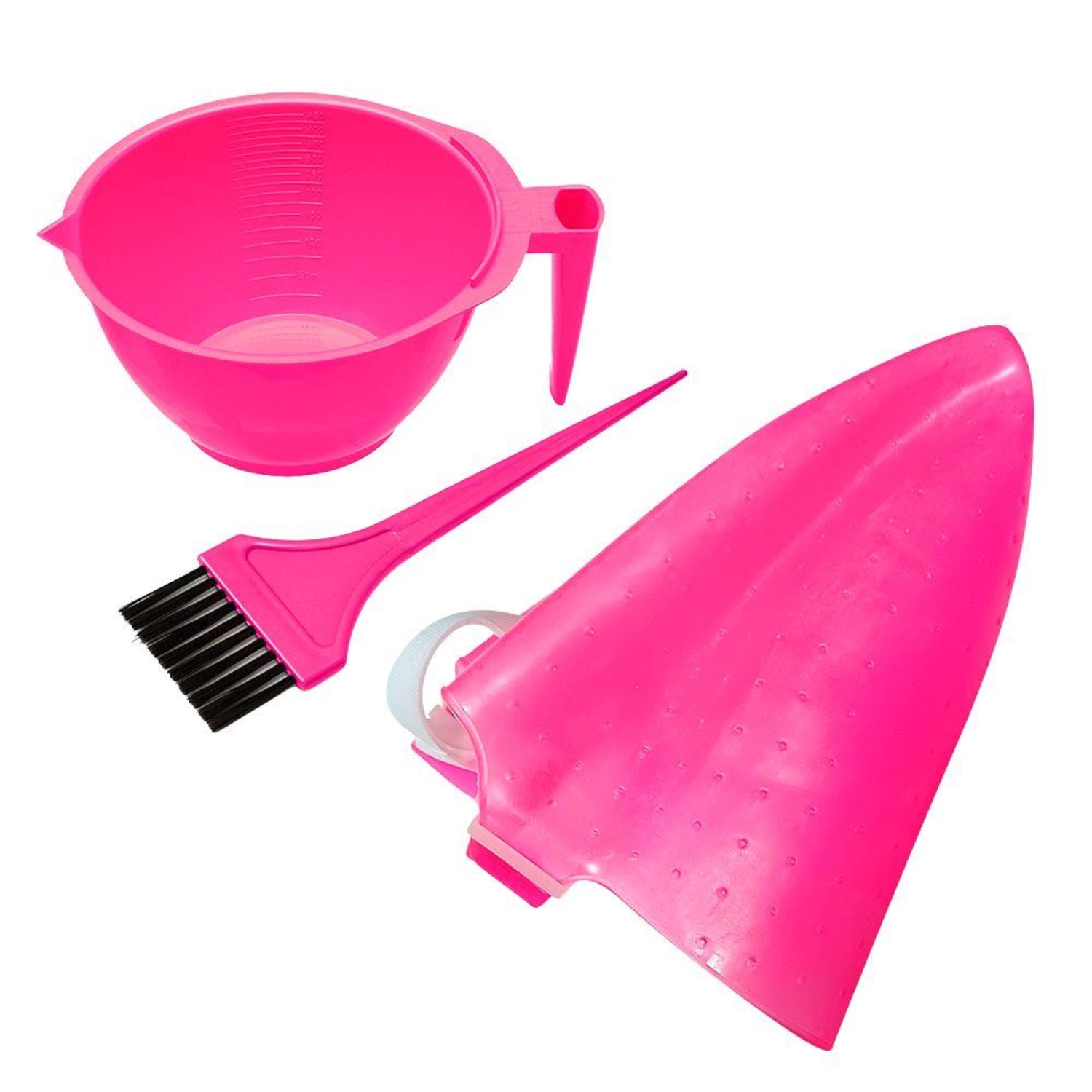 Kit Santa Clara Reflexo Luxo Pink: Touca Para Reflexo, Tigela e Pincel