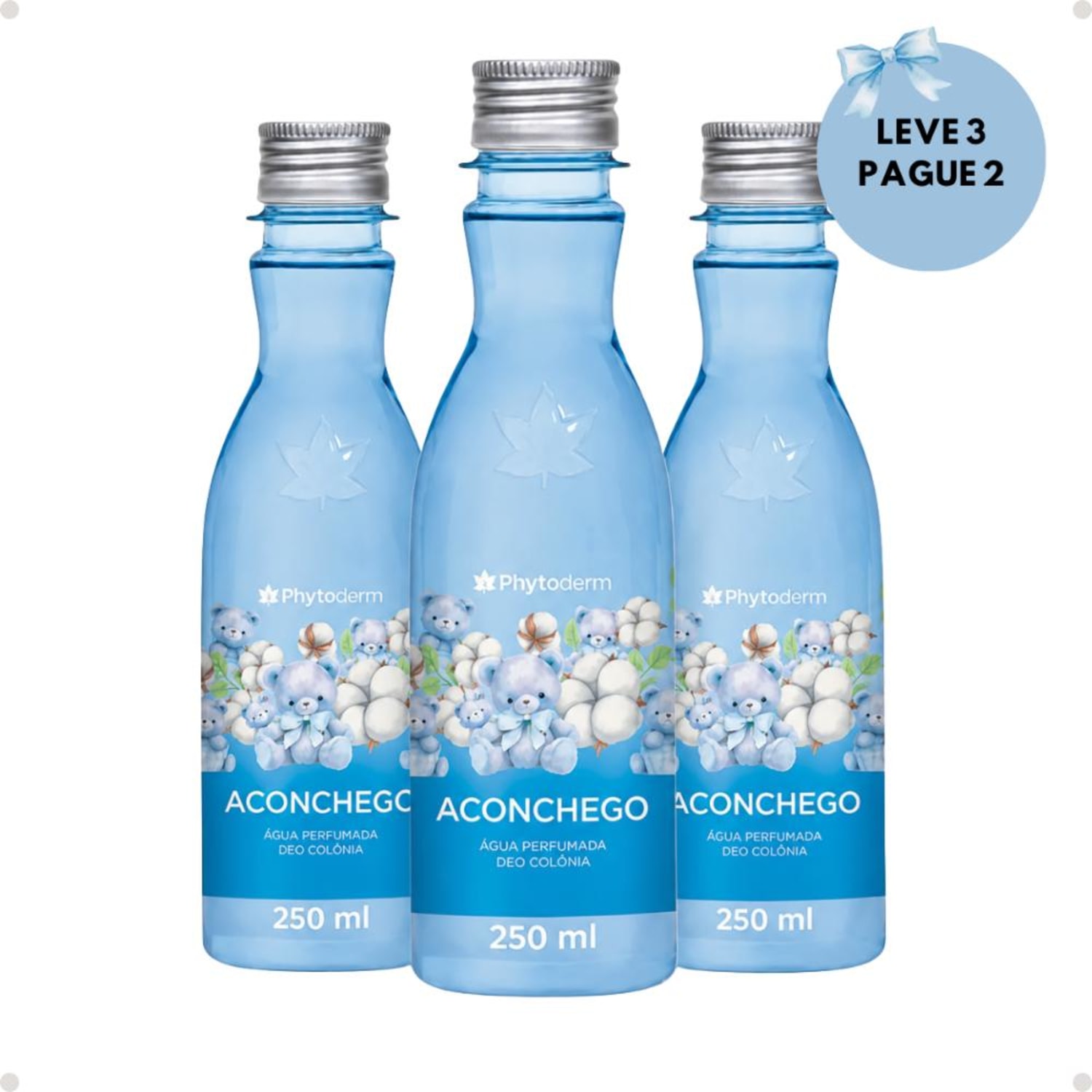 Água Perfumada Deo Colônia Phytoderm Leve 3 Pague 2 Aconchego 250ml
