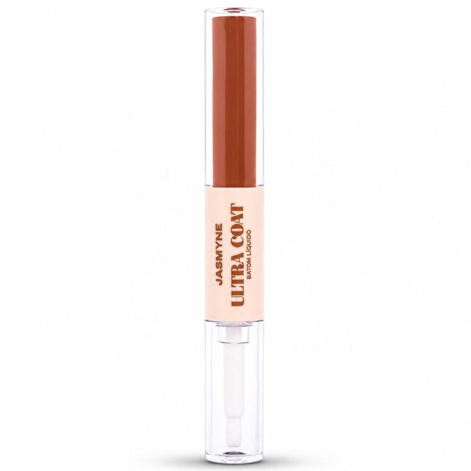 Batom Líquido Jasmyne Ultra Coat 2 Em 1 Ref.: J0160 Marrom Perfeito