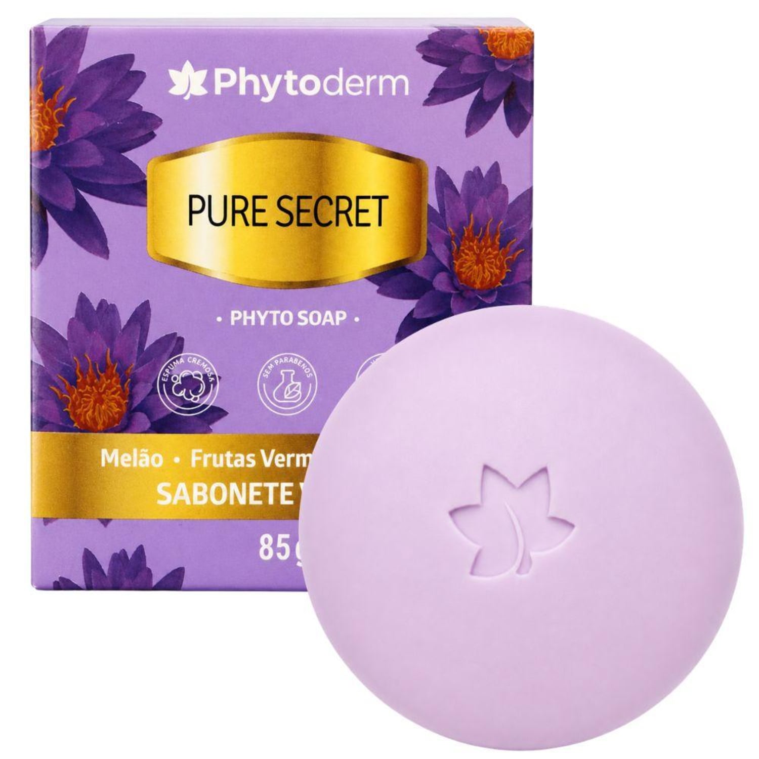 Sabonete Vegetal Phytoderm Pure Secret Phyto Soap 85g