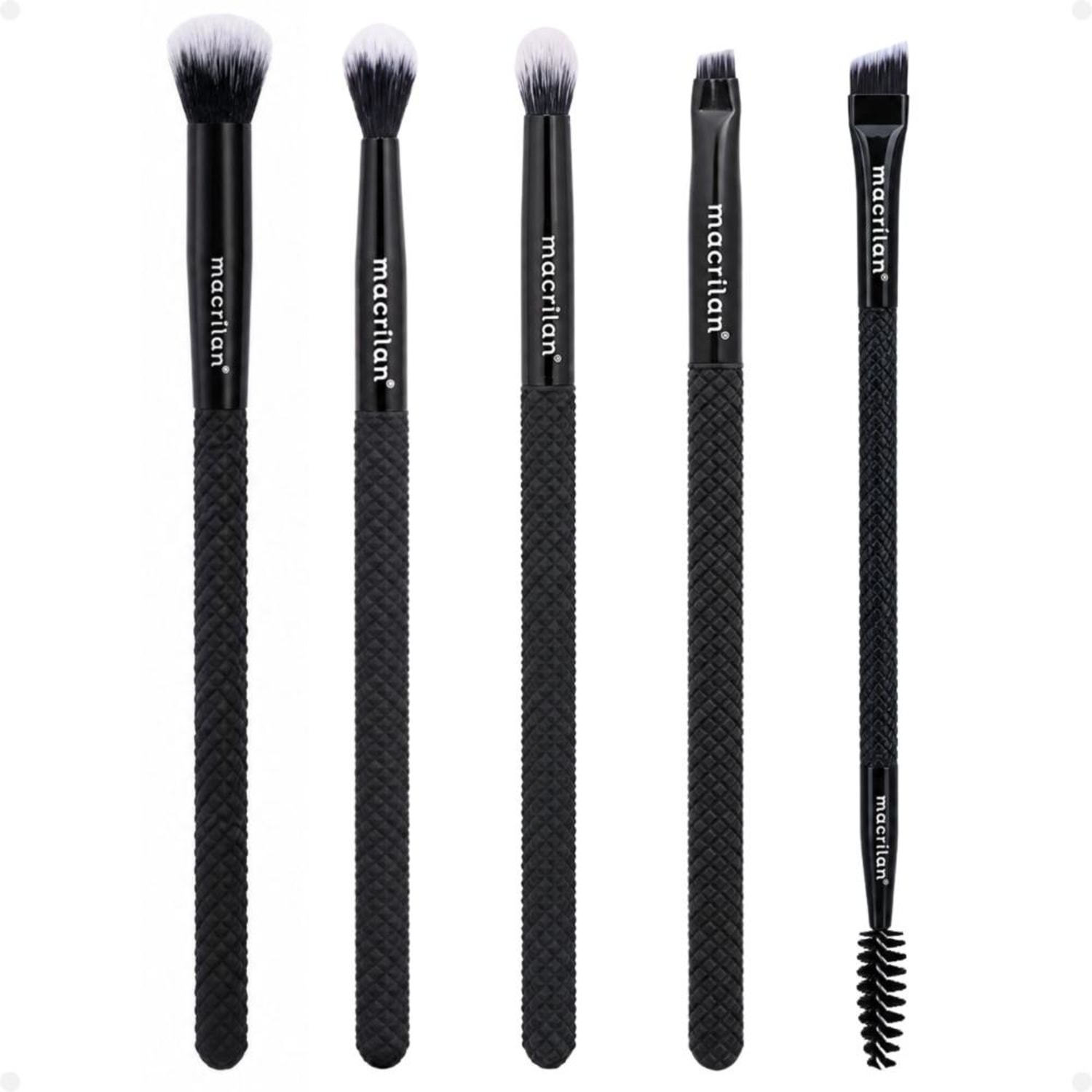 Kit de Pincéis Macrilan Noir Collection: N07, N09, N10, N11 e N12