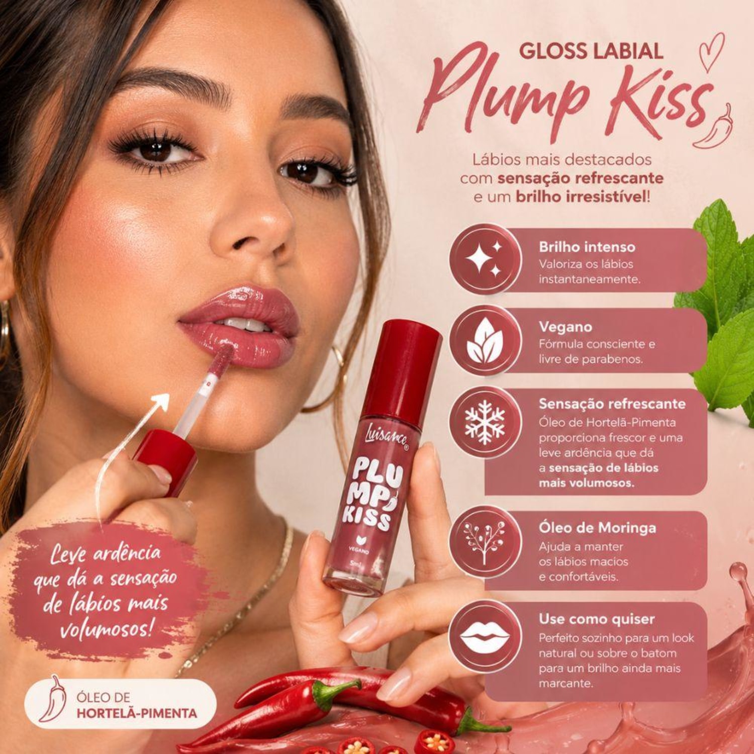 Gloss Labial Luisance Plump Kiss Pink Affair Ref.: L3311