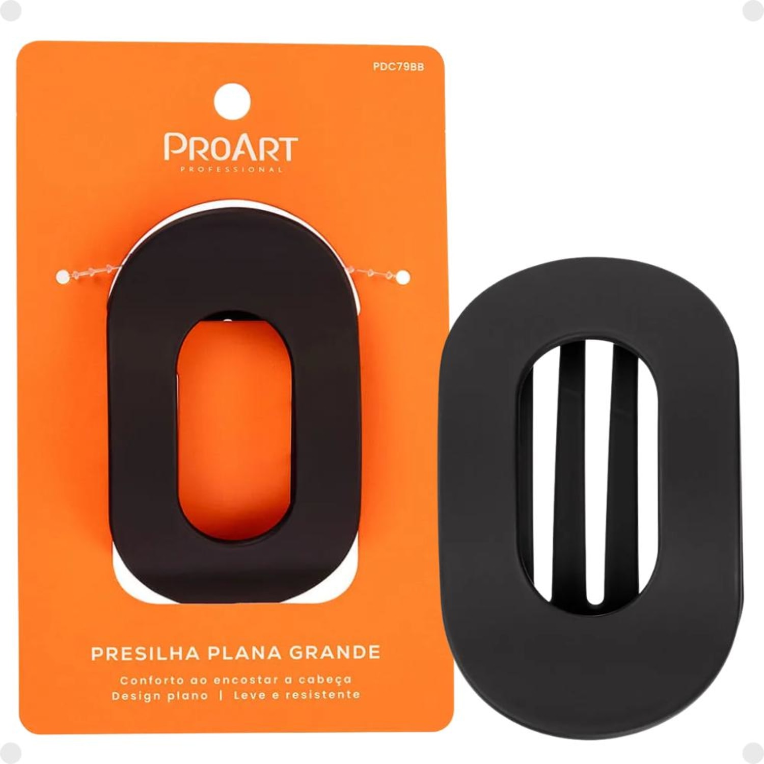 Presilha Plana Proart Grande Preta Pdc79bb